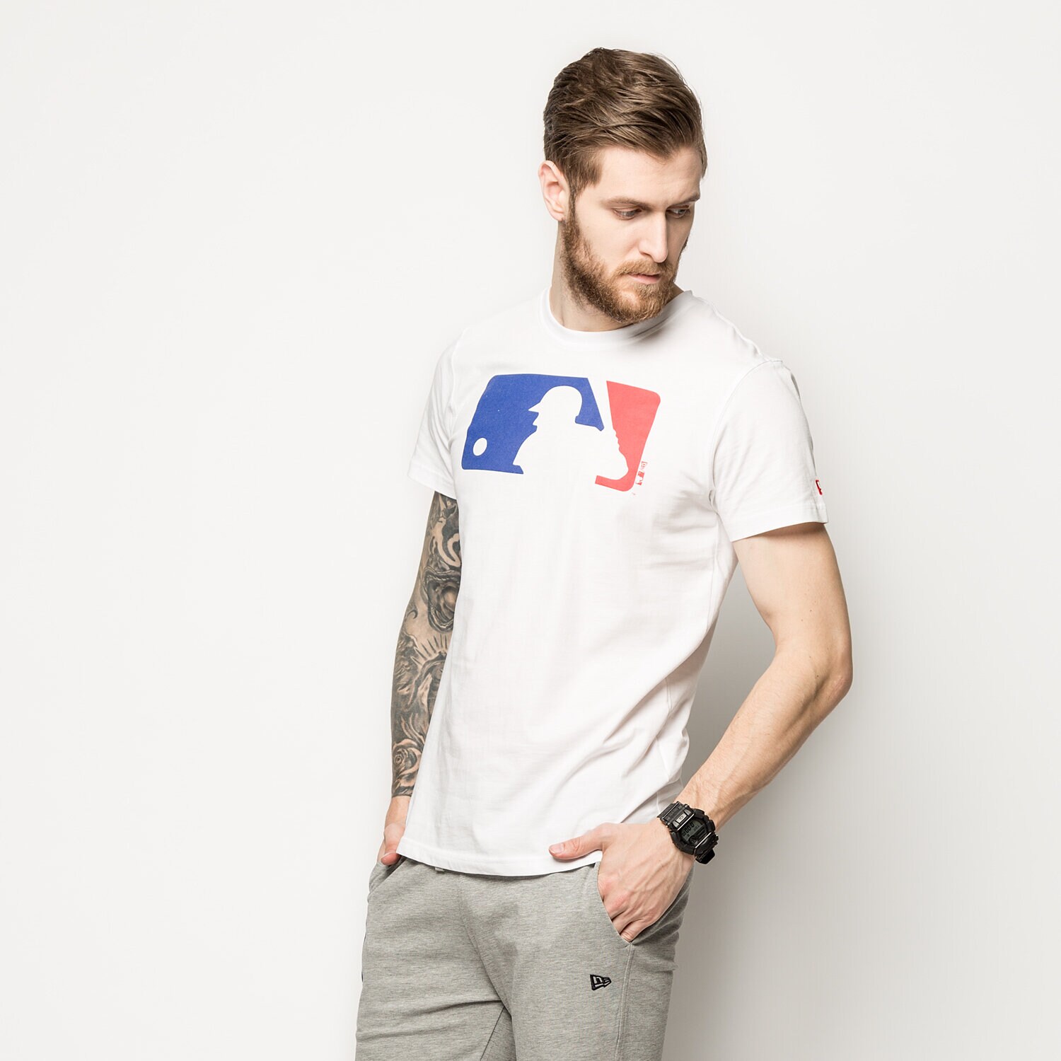 pánské tričko NEW ERA TRIČKO MLB APP MLB GENERIC LOGO OPTIC WHT 11204001 BÍLÁ
