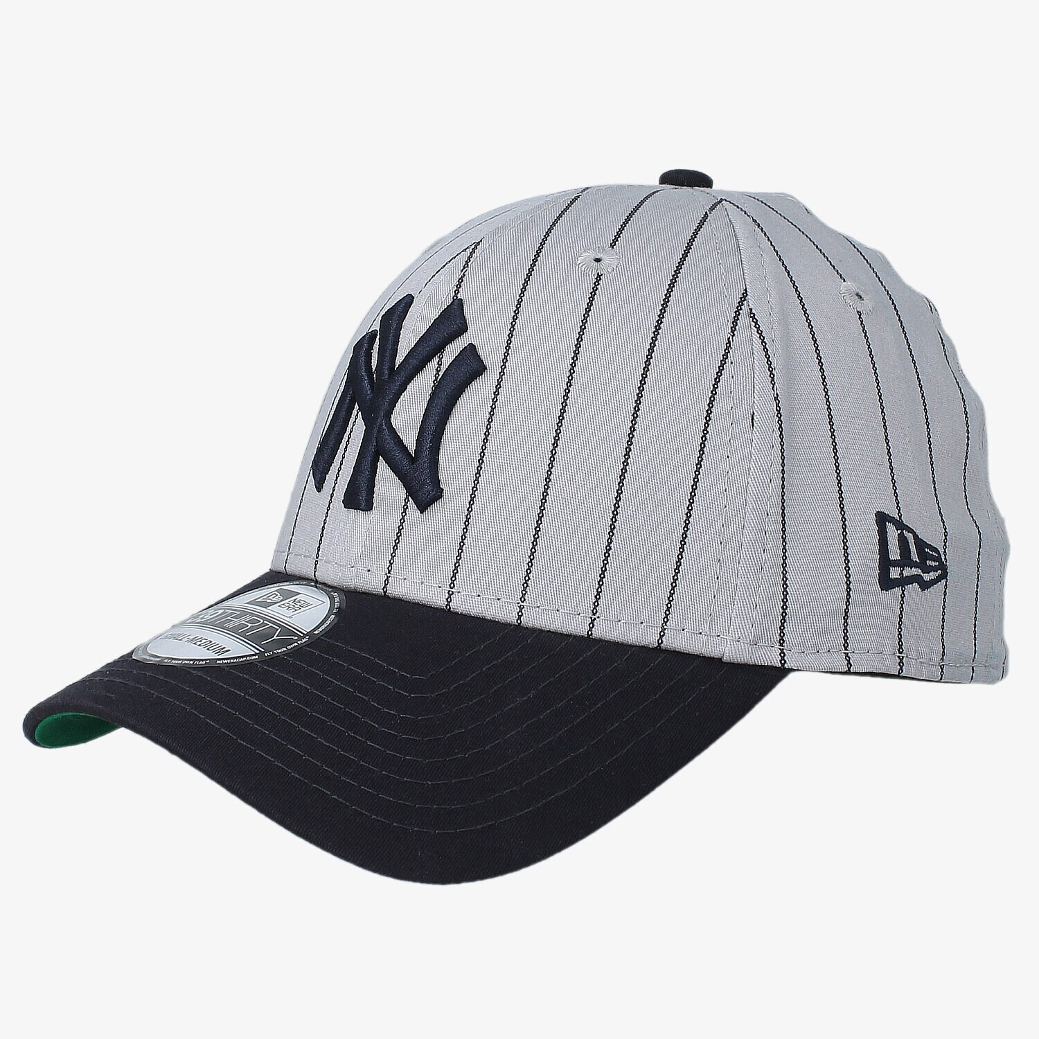 dětská kšiltovka NEW ERA ČEPICE PINSTRIPE STRETCH NY YANKEES TEAM COLOUR 80259364 ŠEDÁ