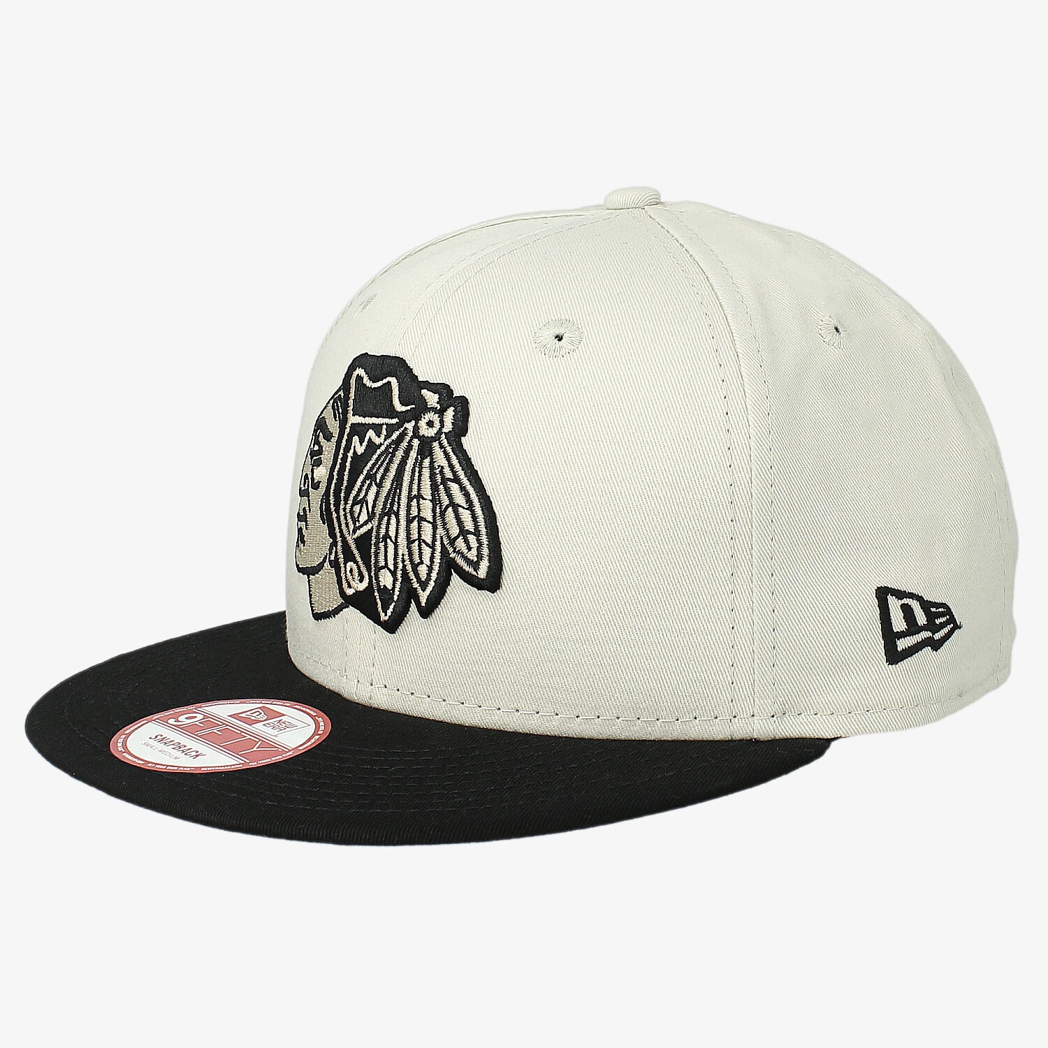 dětská kšiltovka NEW ERA ČEPICE CONTRAST SEAS CHI BLACKHAWKS STN/BLK 80259127 BÉŽOVÁ