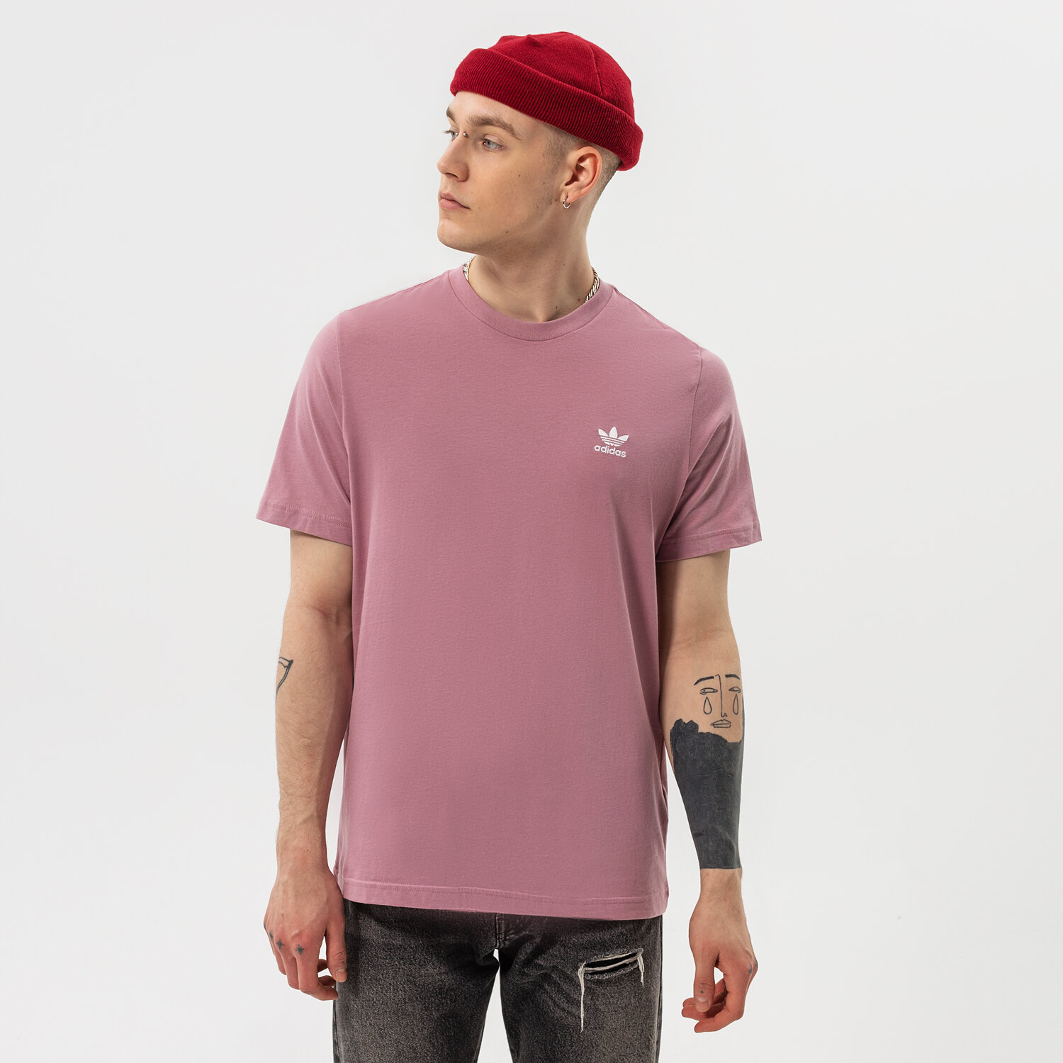 pánské tričko ADIDAS TRIČKO ESSENTIAL TEE HE9444 FIALOVÁ