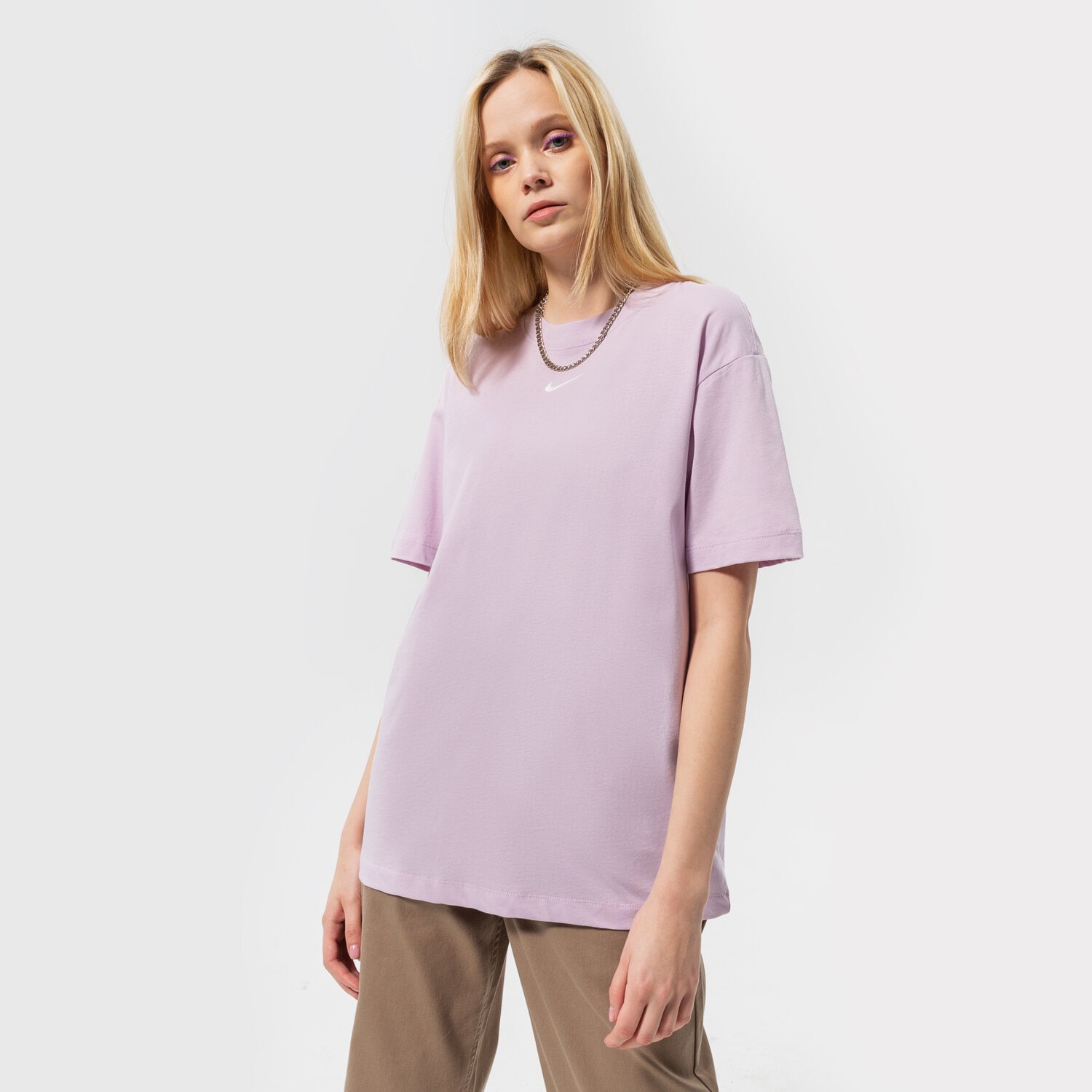 dámské tričko NIKE TRIČKO W NSW ESSNTL CLCTN SS TEE BF DQ5379-530 FIALOVÁ