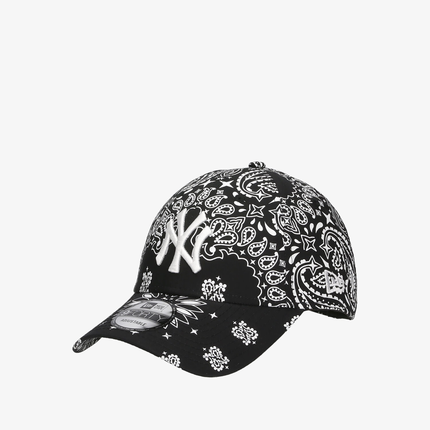 pánská kšiltovka NEW ERA ČEPICE PAISLEY PRINT 940 BLK NEW YORK YANKEES BLKWHI 60222542 ČERNÁ