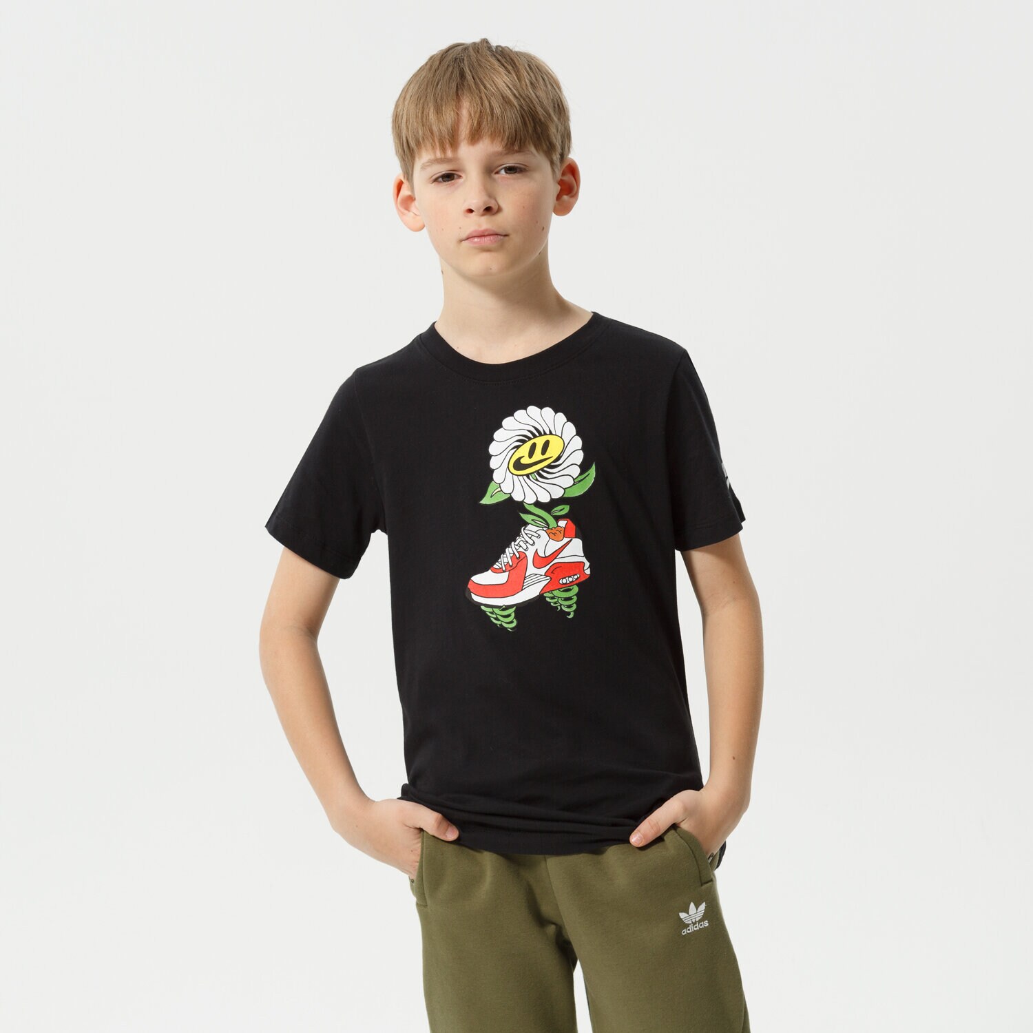 dětské tričko NIKE TRIČKO U NSW TEE NIKE AIR FLOWER BOY DO1821-010 ČERNÁ