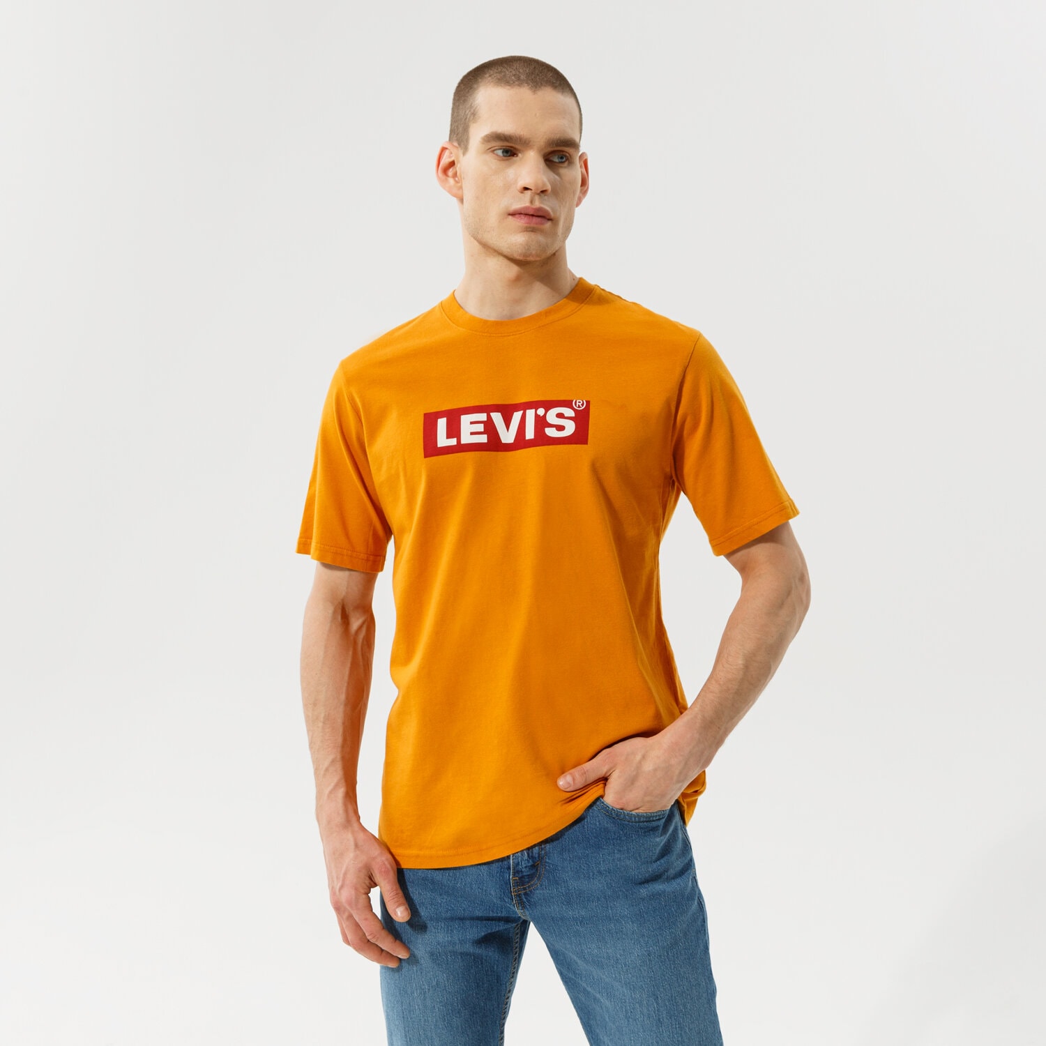 pánské tričko LEVI'S TRIČKO SS RELAXED FIT TEE 16143-0525 ŽLUTÁ