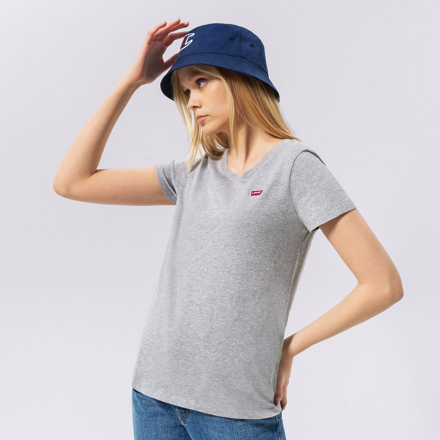 dámské tričko LEVI'S TRIČKO PERFECT TEE 39185-0143 ŠEDÁ