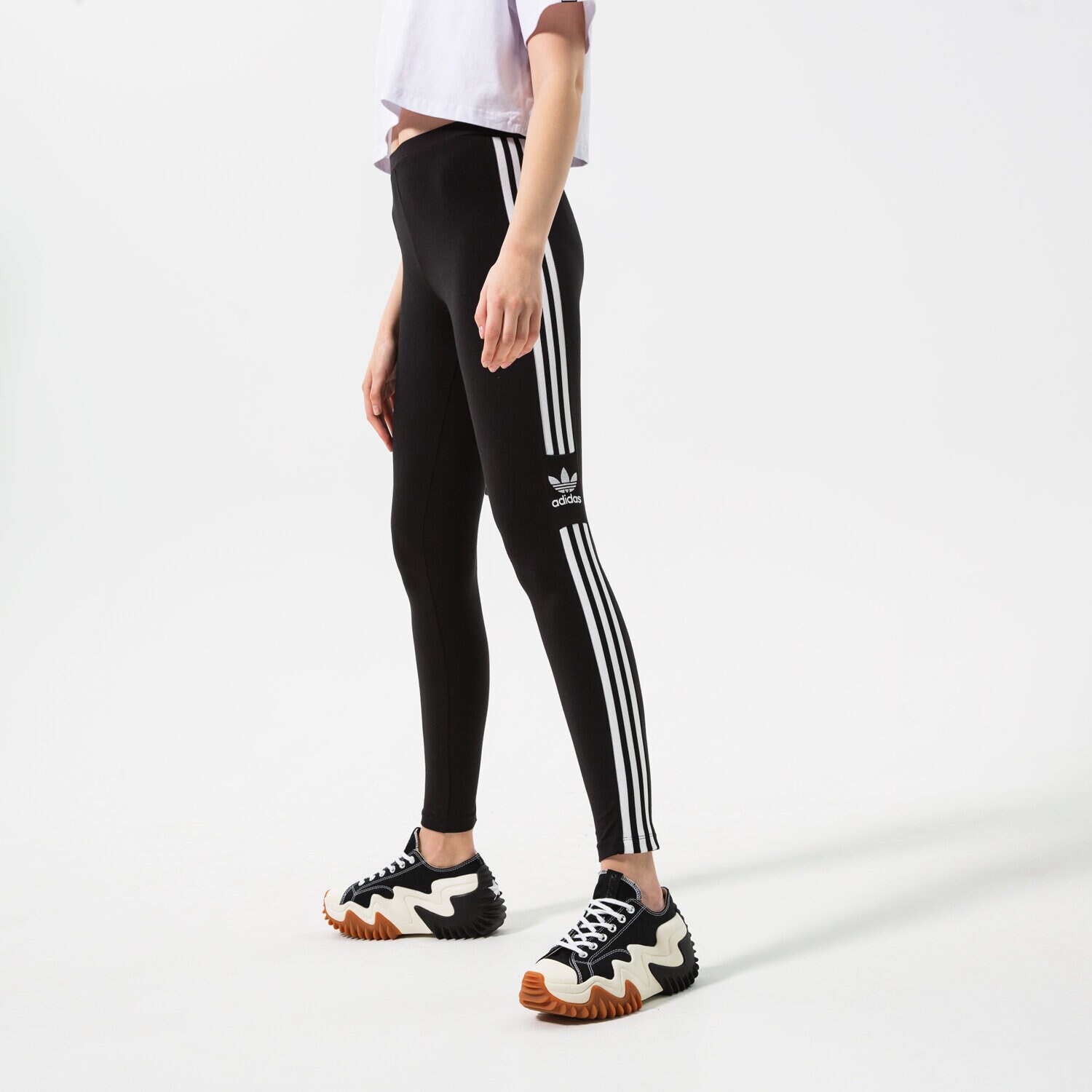 dámské kalhoty ADIDAS LEGGINGS TREFOIL TIGHT DV2636 ČERNÁ