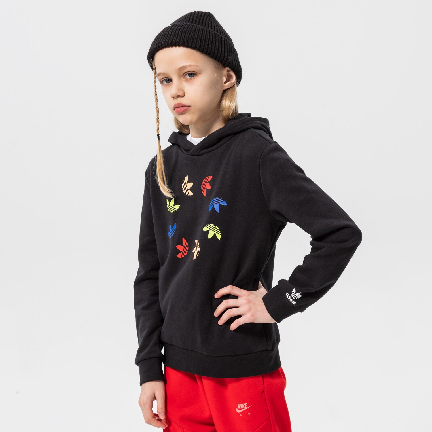 dětská mikina ADIDAS MIKINA S KAPUCÍ HOODIE BOY HE4779 ČERNÁ