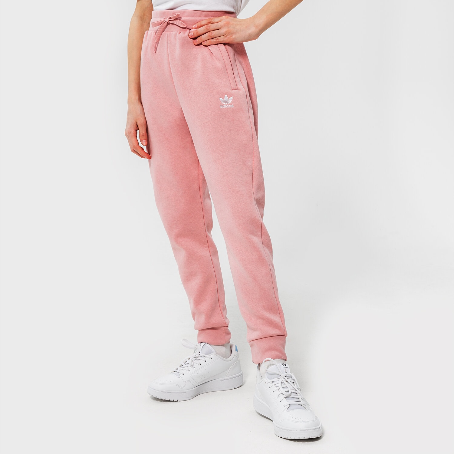 dětské kalhoty ADIDAS TREFOIL ESSENTIAL FLEECE JOGGERS JUNIOR GIRL HD2056 RŮŽOVÁ