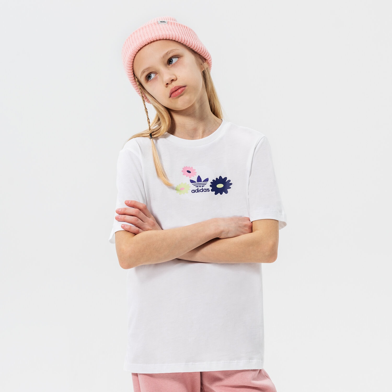 dětské tričko ADIDAS TRIČKO TEE GIRL HF7467 BÍLÁ