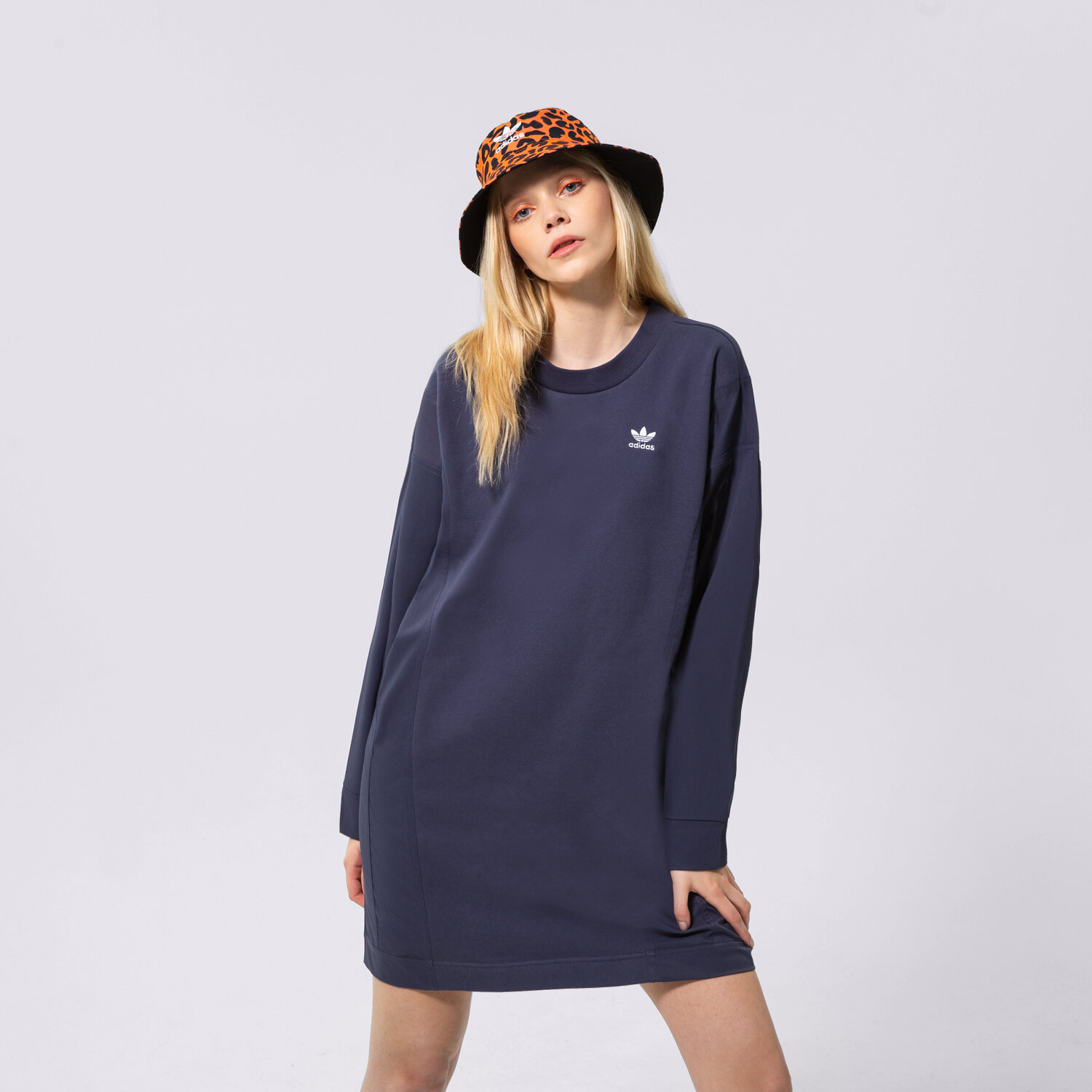 dámské šaty ADIDAS ŠATY HC4552 TMAVOMODRÁ