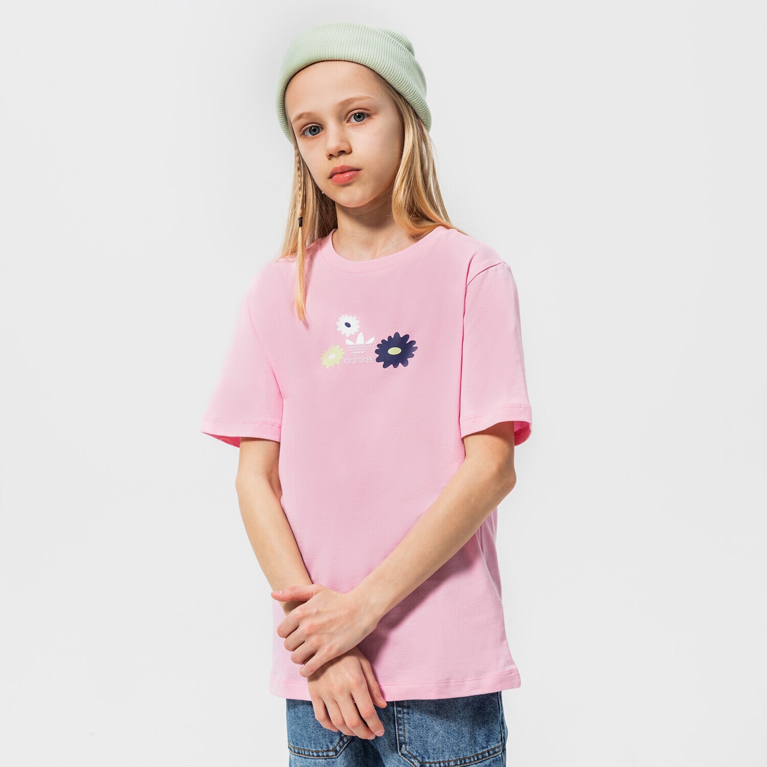 dětské tričko ADIDAS TRIČKO TEE GIRL HF7466 RŮŽOVÁ