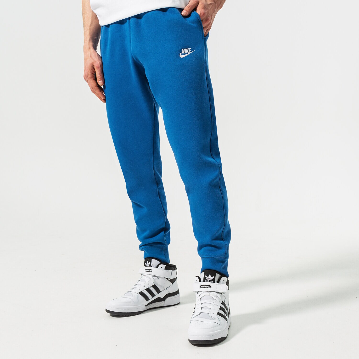pánské kalhoty NIKE KALHOTY  SPORTSWEAR CLUB FLEECE BV2671-407 MODRÁ