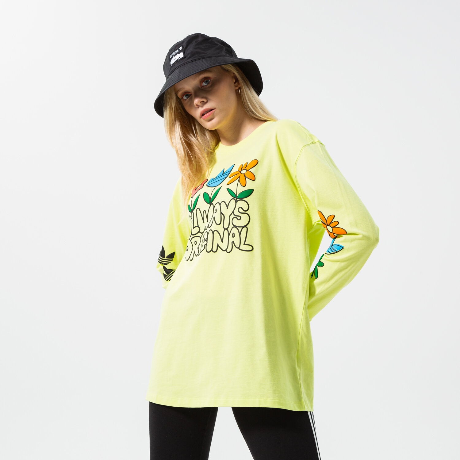dámské tričko ADIDAS TRIČKO GRAPHIC LS HC5428 ŽLUTÁ