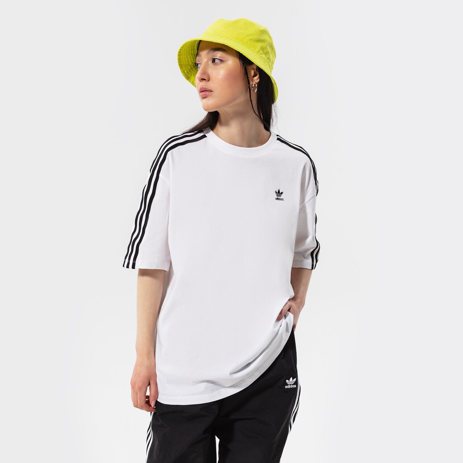 dámské tričko ADIDAS TRIČKO OVERSIZED H37796 BÍLÁ