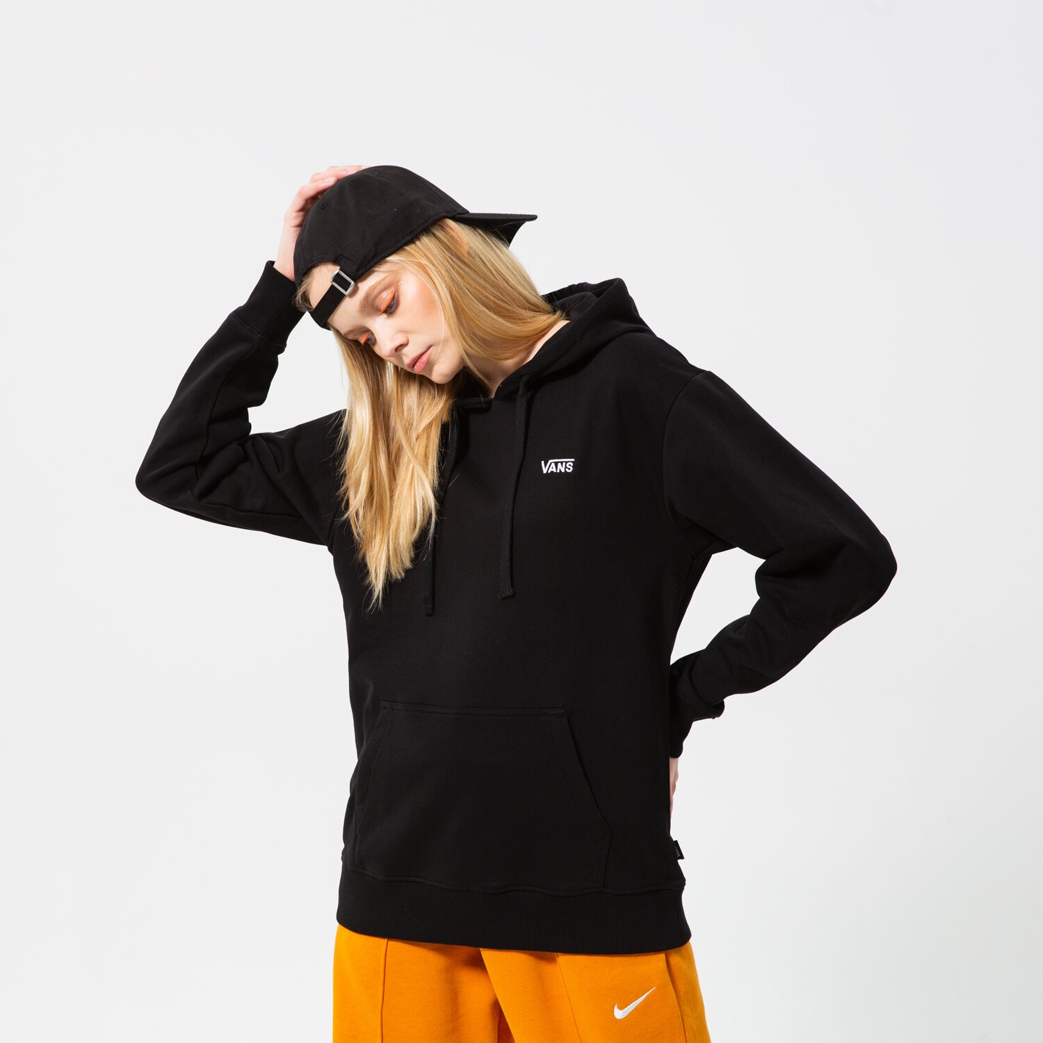 dámská mikina VANS MIKINA S KAPUCÍ WM FLYING V BFF FT HOODIE VN0A5AR4BLK1 ČERNÁ