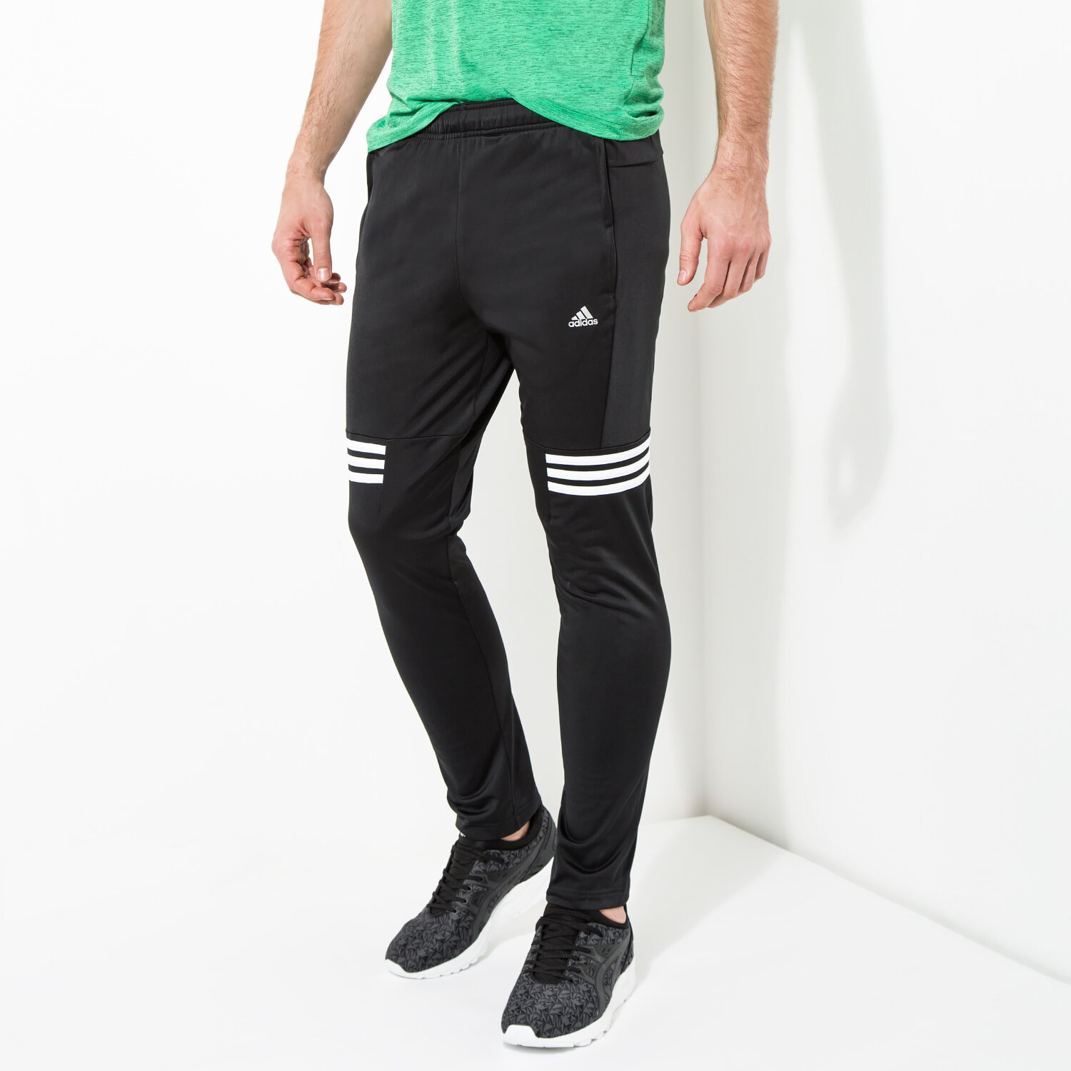 pánské kalhoty ADIDAS KALHOTY  BASEMID PANT KN AJ5775 ČERNÁ