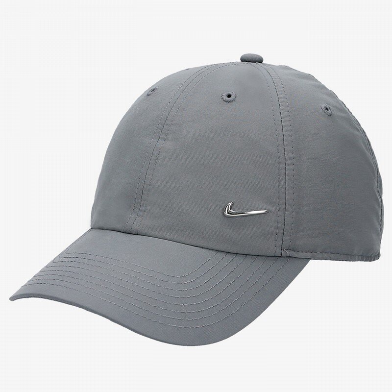 dětská kšiltovka NIKE ČEPICE METAL SWOOSH H86 340225065 ŠEDÁ