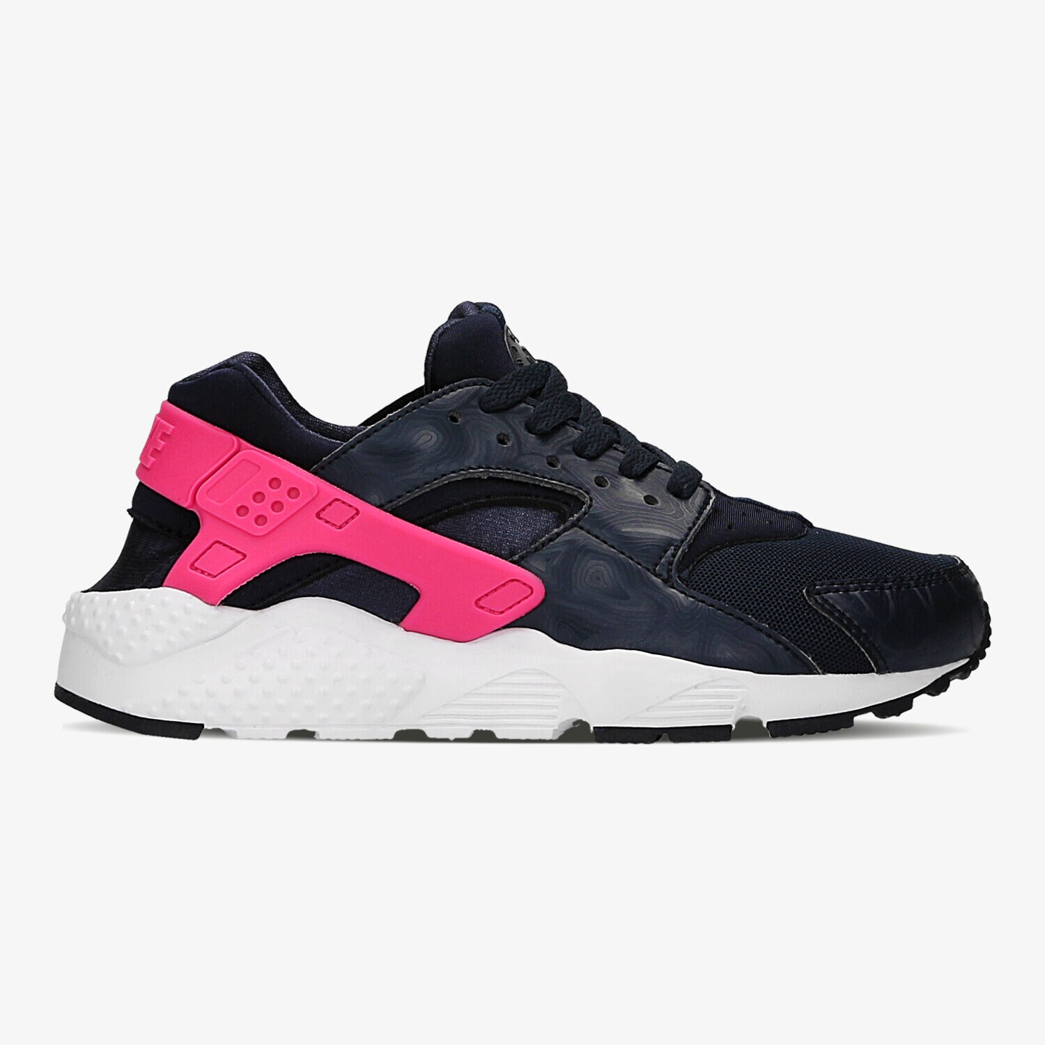 NIKE HUARACHE RUN (GS) 654280406 ČERNÁ