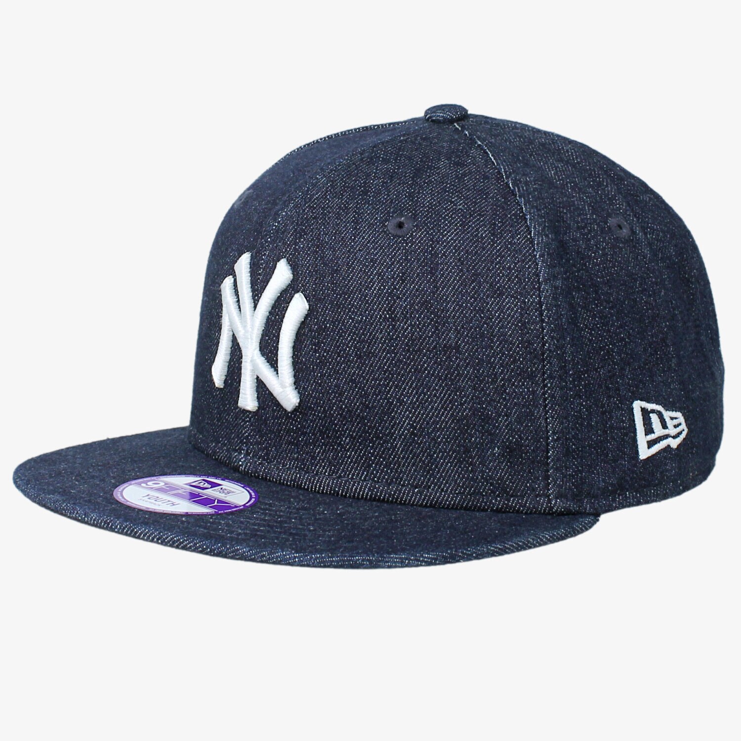 dětská kšiltovka NEW ERA ČEPICE K DENIM BASIC 9FIFTY NY YANKEES NAVY/WHT 11066059 TMAVOMODRÁ