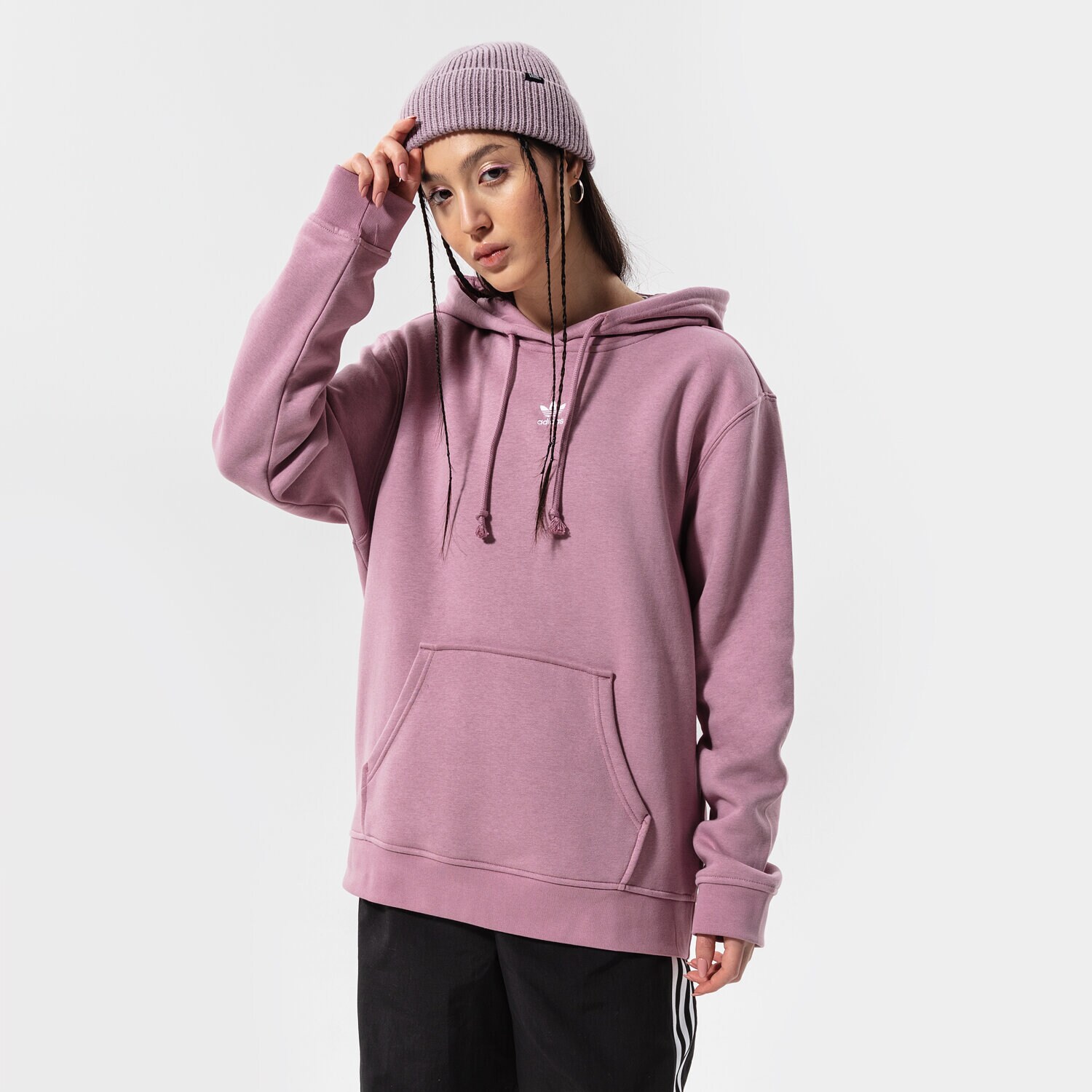 dámská mikina ADIDAS MIKINA S KAPUCÍ HOODIE HG6304 RŮŽOVÁ