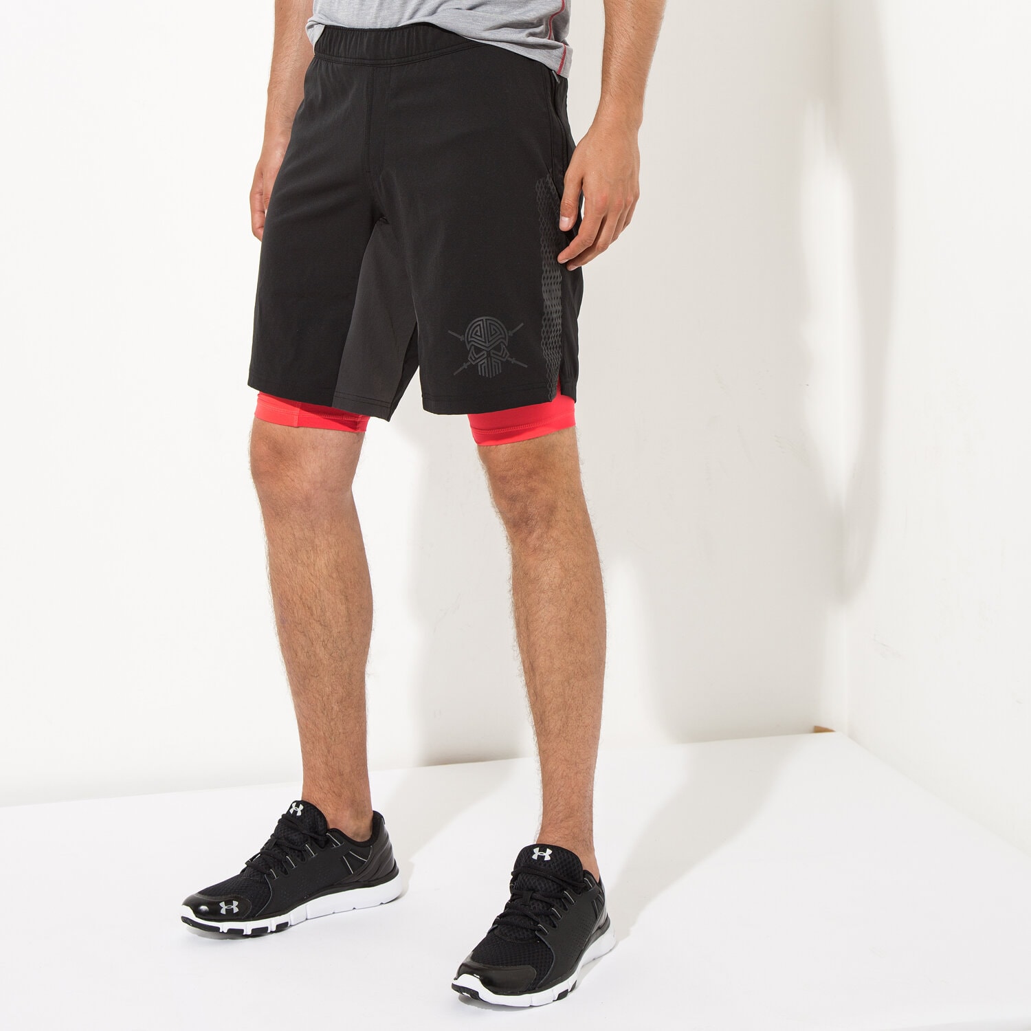 pánské kraťasy ADIDAS ŠORTKY  A2G 2IN1 S94468 ČERNÁ