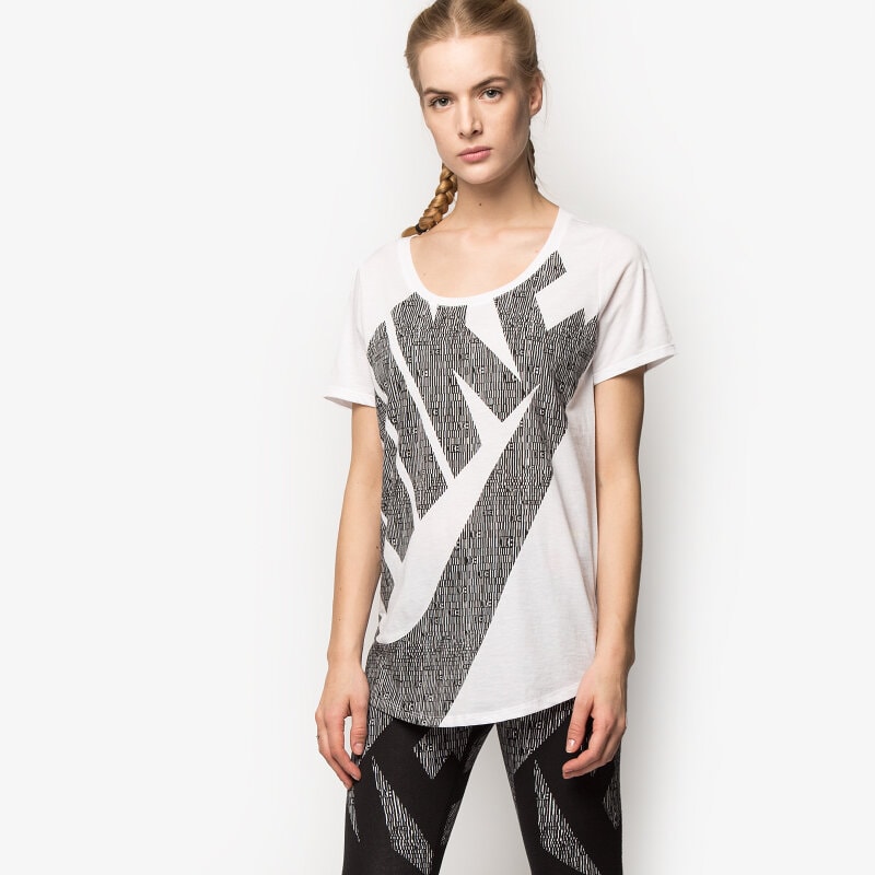 dámské tričko NIKE TRIČKO TEE-BF FUTURA GLYPH FILL 729489100 BÍLÁ