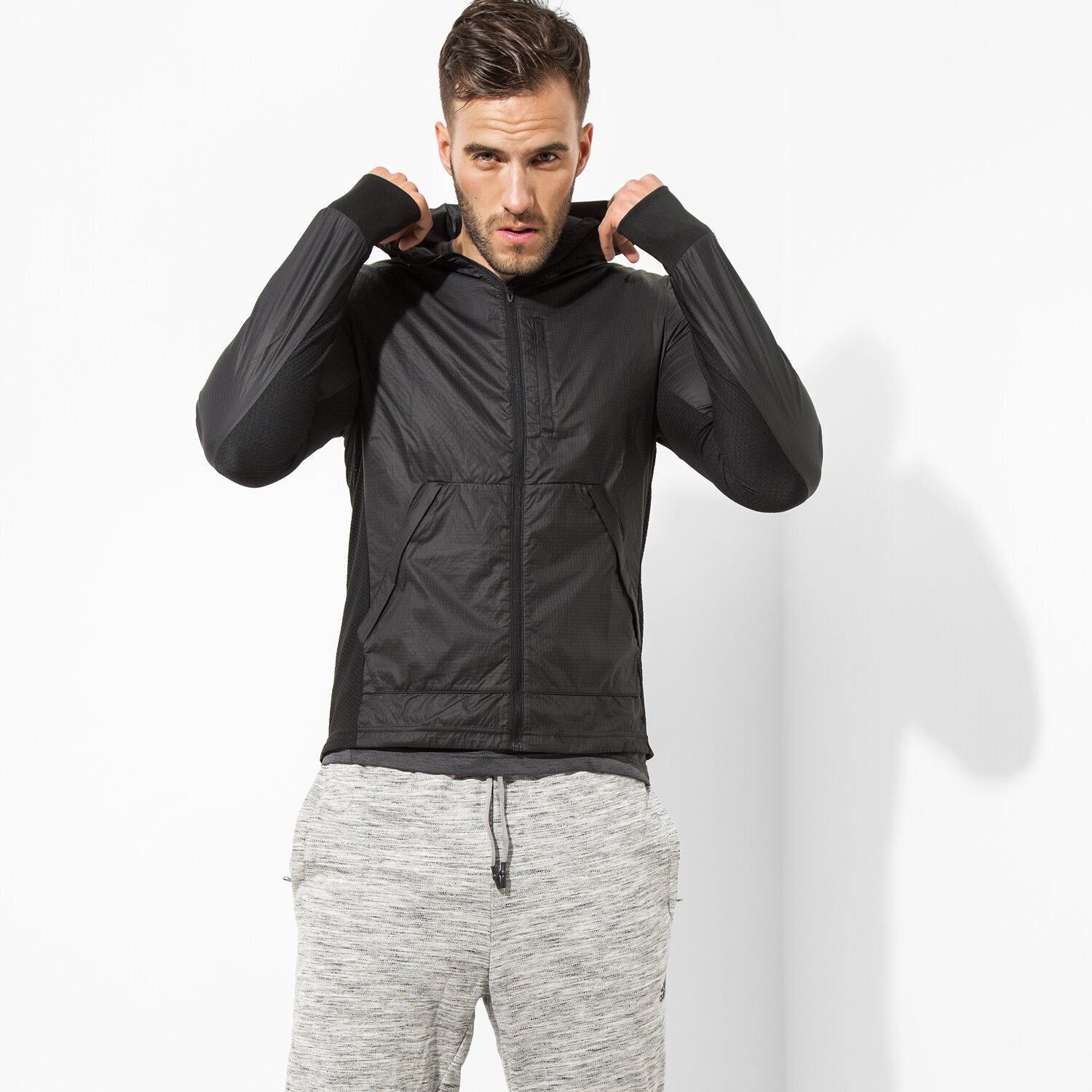 Přechodná bunda pánská (podzimní, jarní) ADIDAS BUNDA SOFTSHEL PURE AM P JKT M AP9753 ČERNÁ
