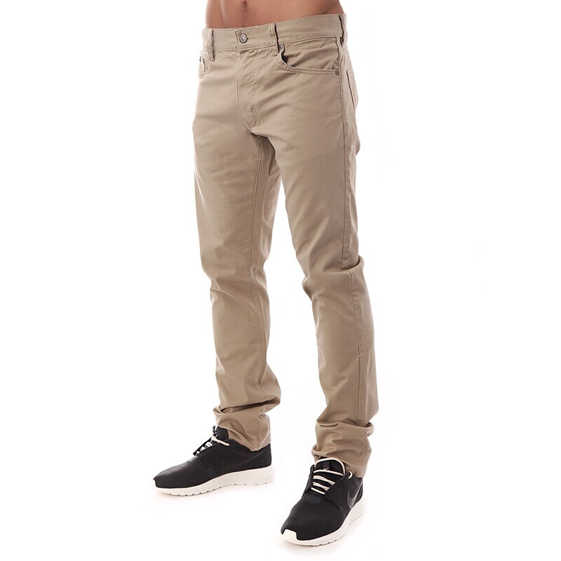 pánské kalhoty NIKE KALHOTY  SB FREMONT STRETCH 5-PKT PANT 620205235 BÉŽOVÁ