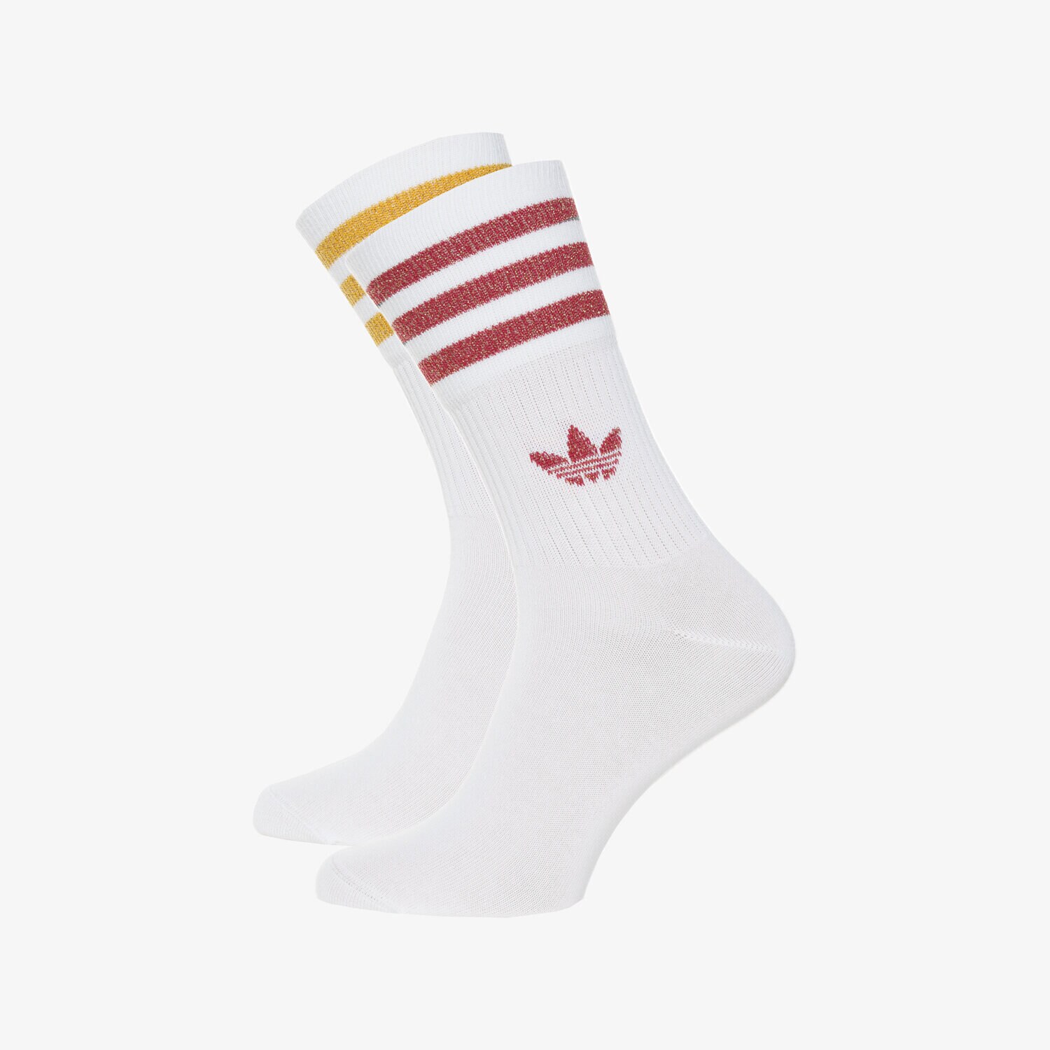 dámské ponožky ADIDAS PONOŽKY MID CUT GLT SCK 2PACK  HC9563 BÍLÁ