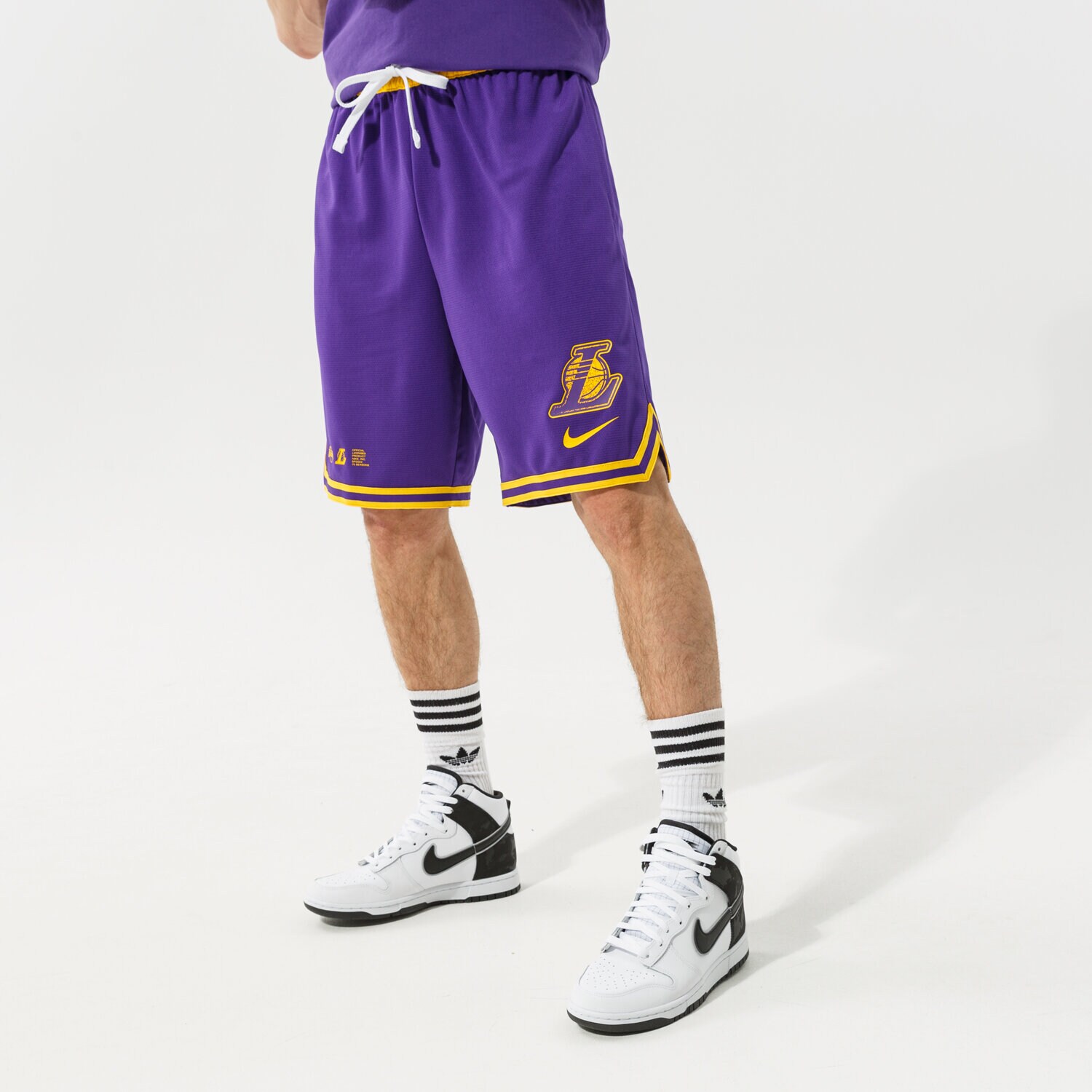 pánské kraťasy NIKE ŠORTKY  LAL M NK DF DNA SHORT TEAM NBA DH9175-504 FIALOVÁ