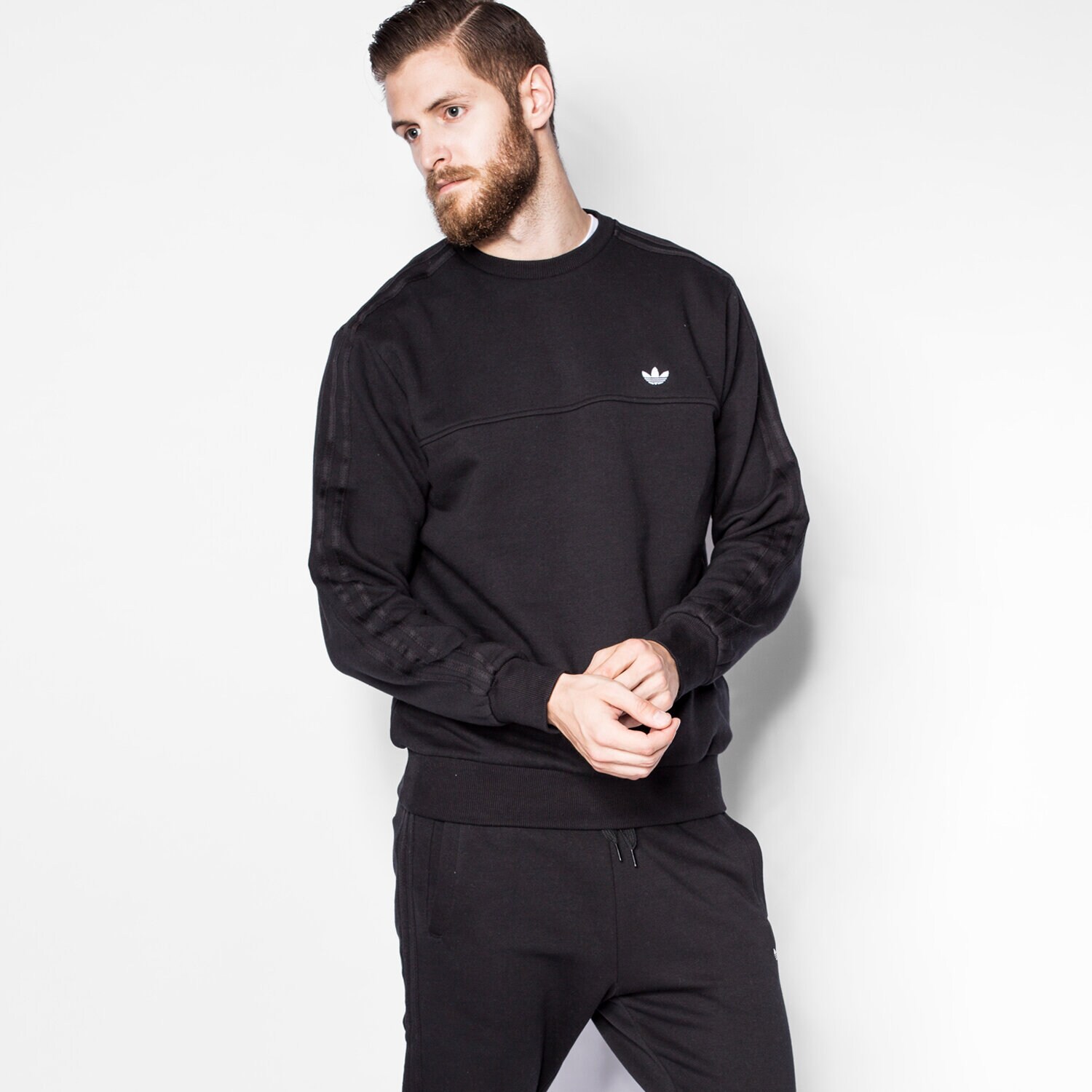 pánská mikina ADIDAS MIKINA CLASSIC TRFL CR AZ1131 ČERNÁ