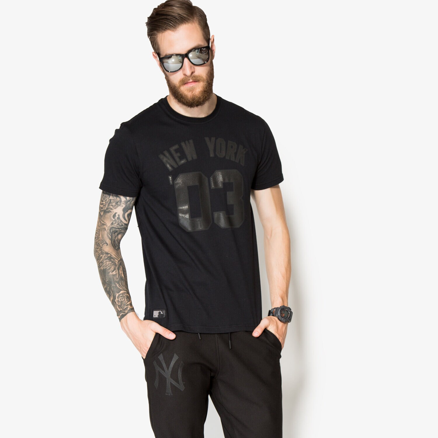pánské tričko NEW ERA TRIČKO MLB REMIX NO TEE 11278329 ČERNÁ