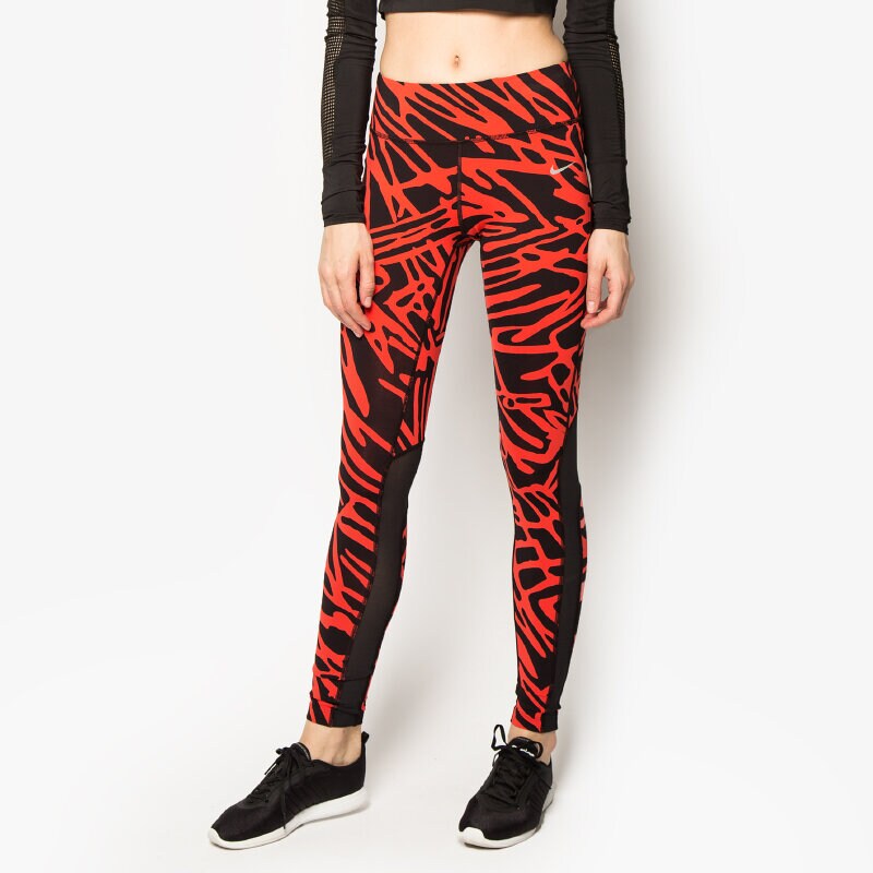 dámské kalhoty NIKE LEGGINGS POWER EPIC LUX TIGHT PR 719806696 ČERVENÁ
