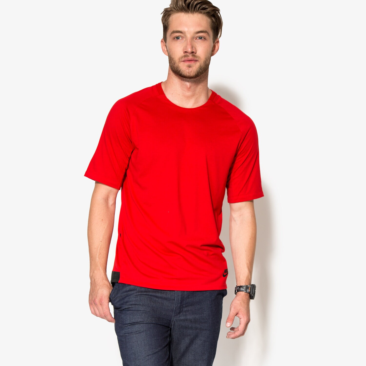 pánské tričko NIKE TRIČKO M NSW BND TOP KNT 805122657 ČERVENÁ