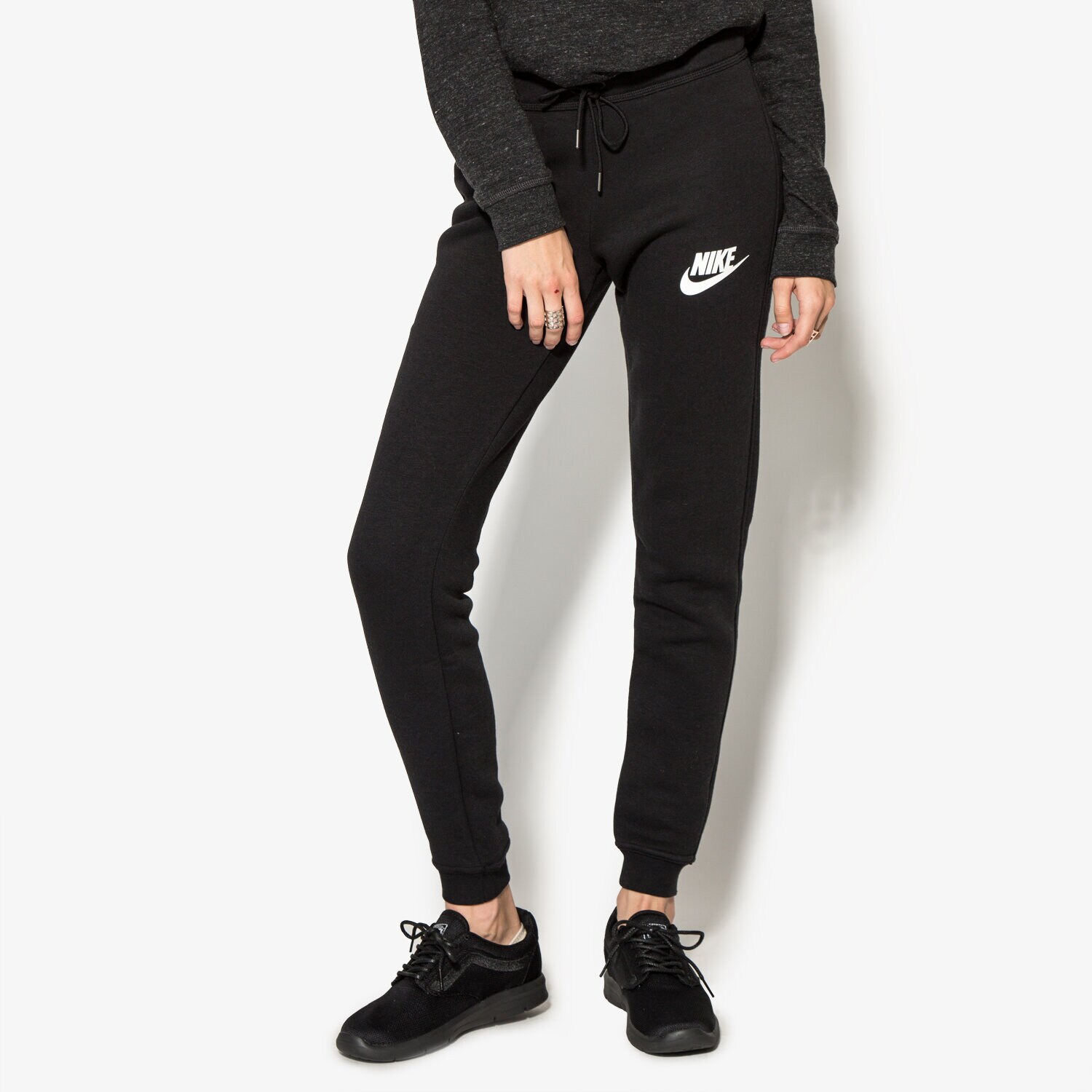 dámské kalhoty NIKE KALHOTY  W NSW RLY TIGHT 826664010 ČERNÁ