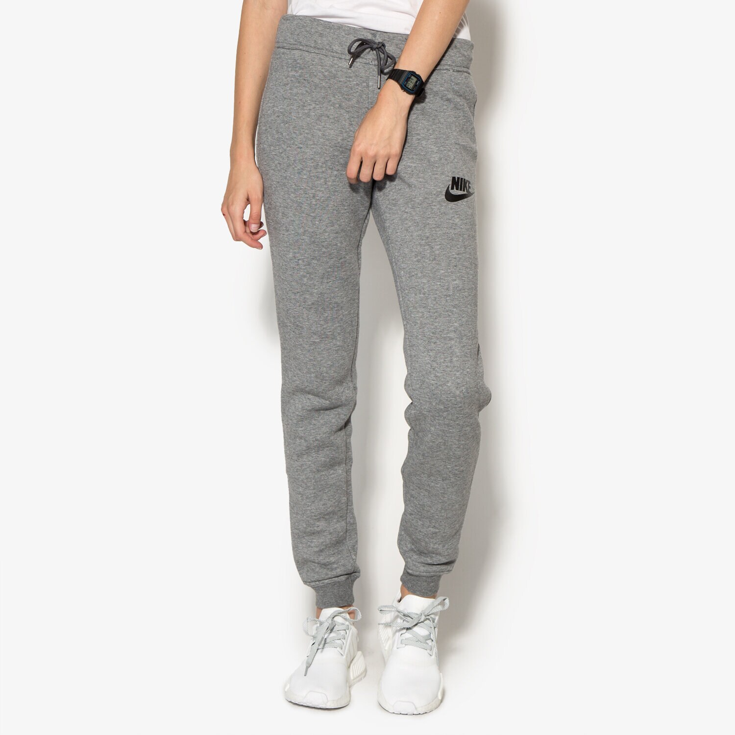 dámské kalhoty NIKE KALHOTY  W NSW RLY TIGHT 826664091 ŠEDÁ