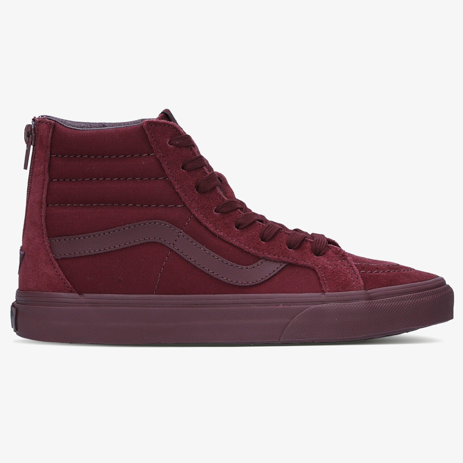 dámské tenisky VANS SK8-HI REISSUE ZIP V004KYJUWW BORDOVÁ