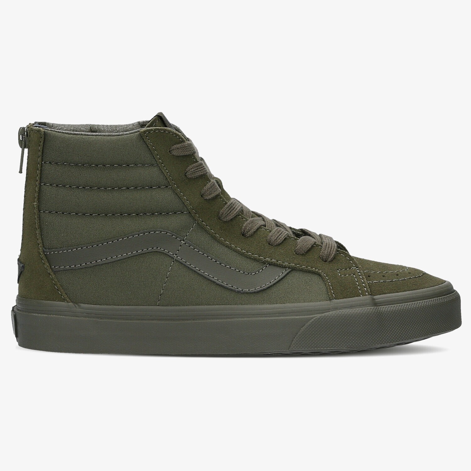 dámské tenisky VANS SK8-HI REISSUE ZIP V004KYJUV ZELENÁ