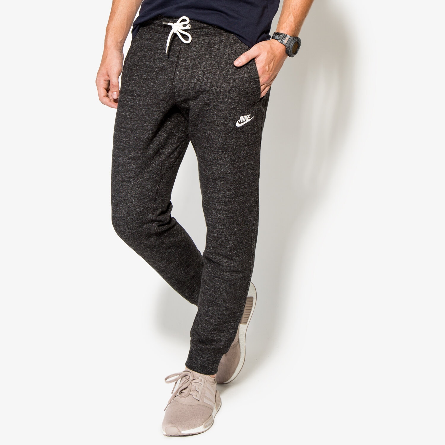 pánské kalhoty NIKE KALHOTY  M NSW LEGACY JOGGER FT 805150032 ŠEDÁ