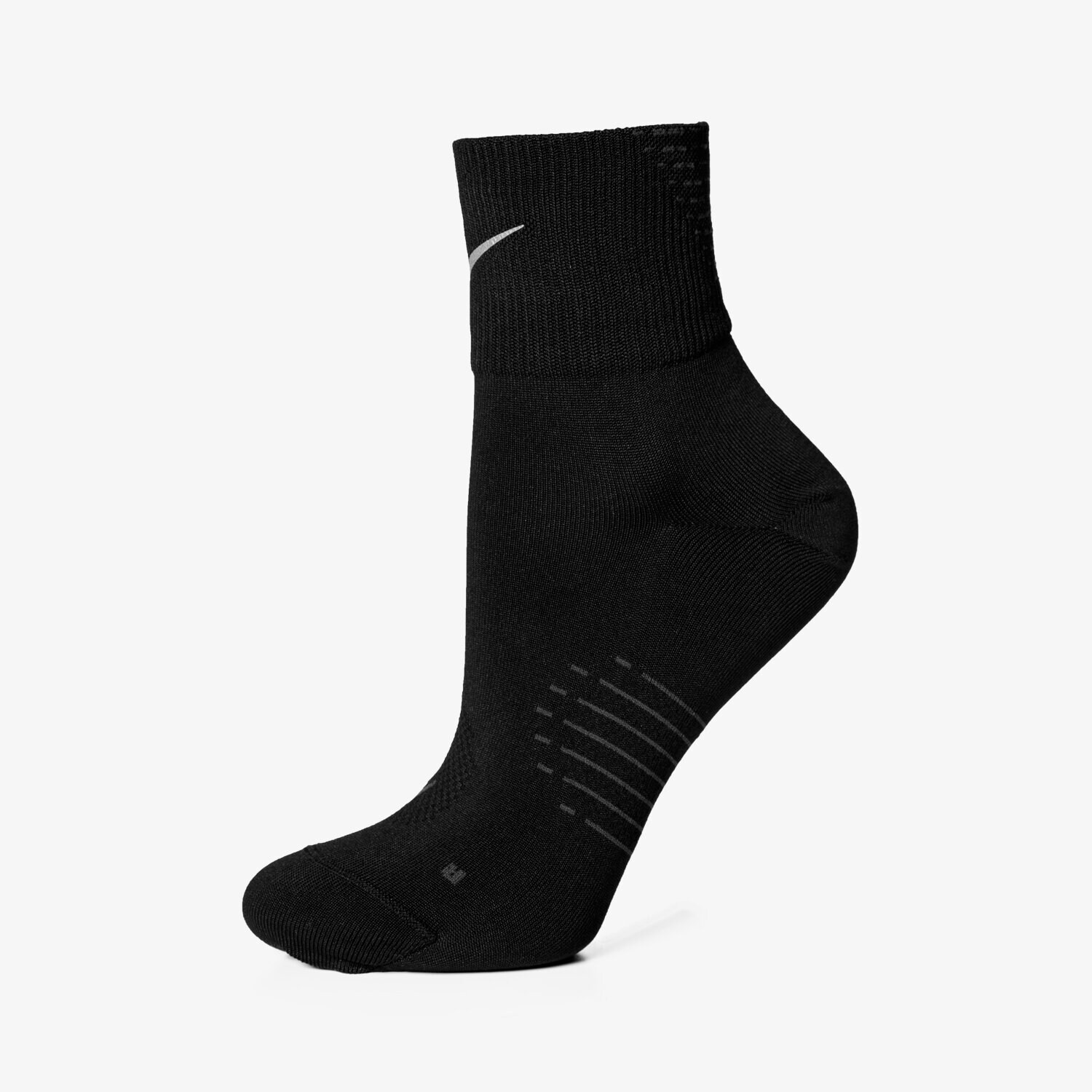dámské ponožky NIKE PONOŽKY ELITE RUN LTWT 2.0 QRTR SX5194010 ČERNÁ
