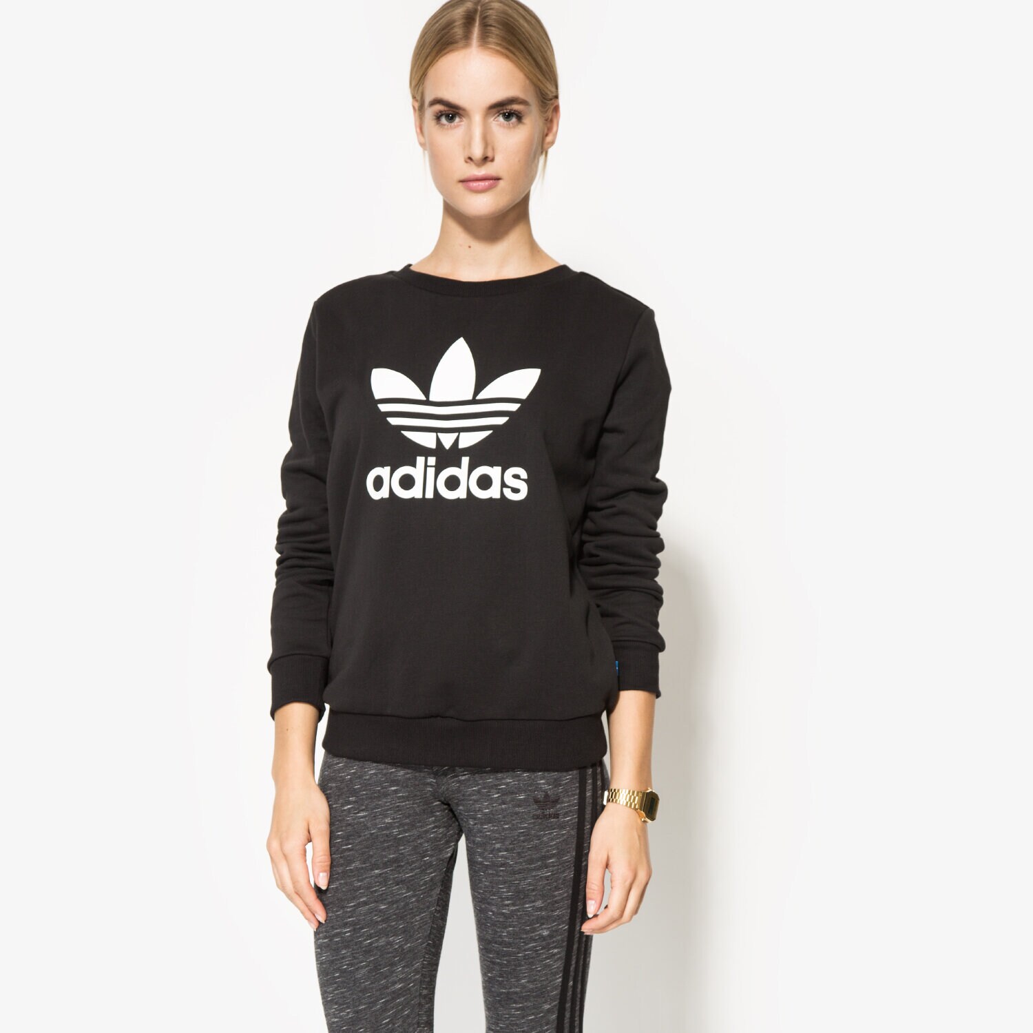 dámská mikina ADIDAS MIKINA CREW SWEATER AY8117 ČERNÁ