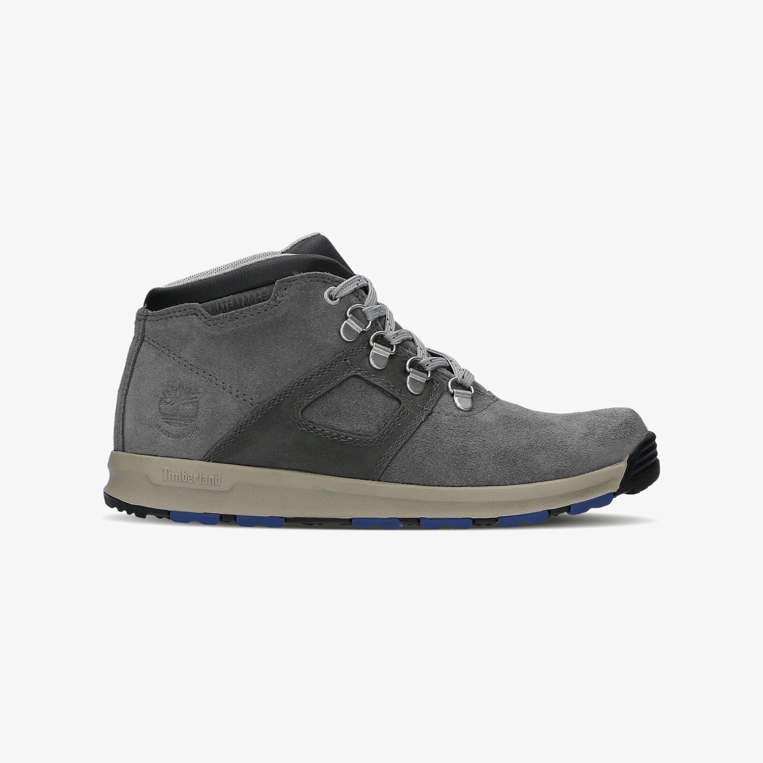 dětská outdoorová obuv TIMBERLAND GT SCRAMBLE WP LEATHER MID A17R9 ŠEDÁ