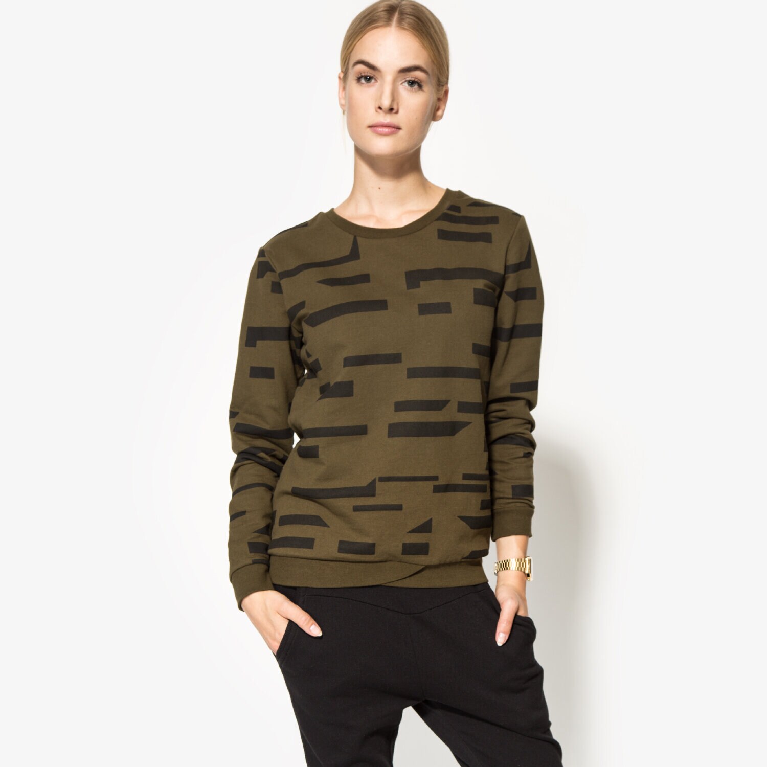 dámská mikina CONFRONT MIKINA DIADEM CF36BLD06001 KHAKI