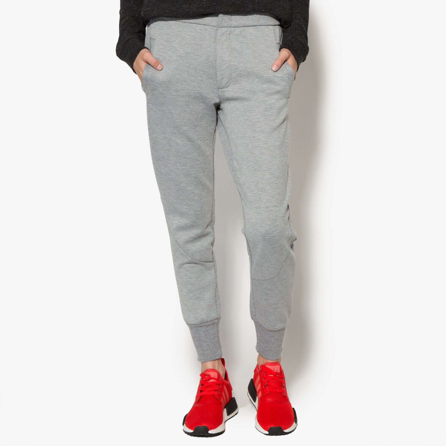 dámské kalhoty CONFRONT KALHOTY  NUNKI CF36SPD01001 ŠEDÁ