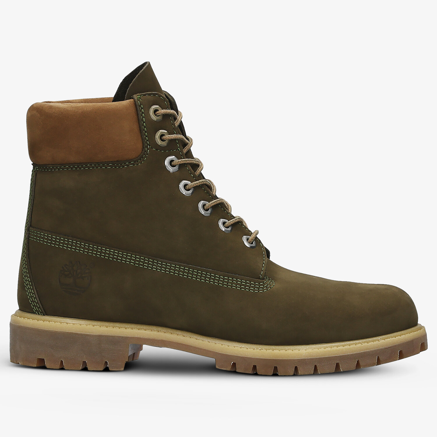 pánské kotníkové boty TIMBERLAND PREMIUM 6 INCH BOOT  A17XP KHAKI