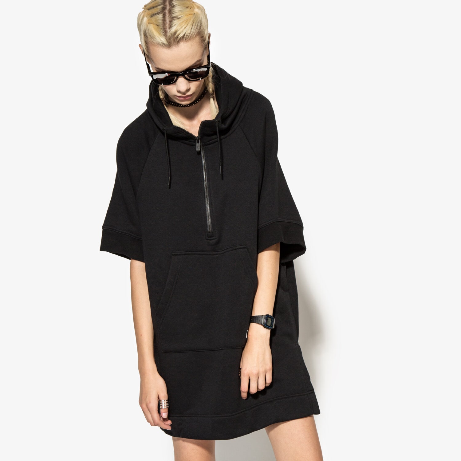 dámská mikina NIKE MIKINA W NSW MDRN PNCHO 803610010 ČERNÁ