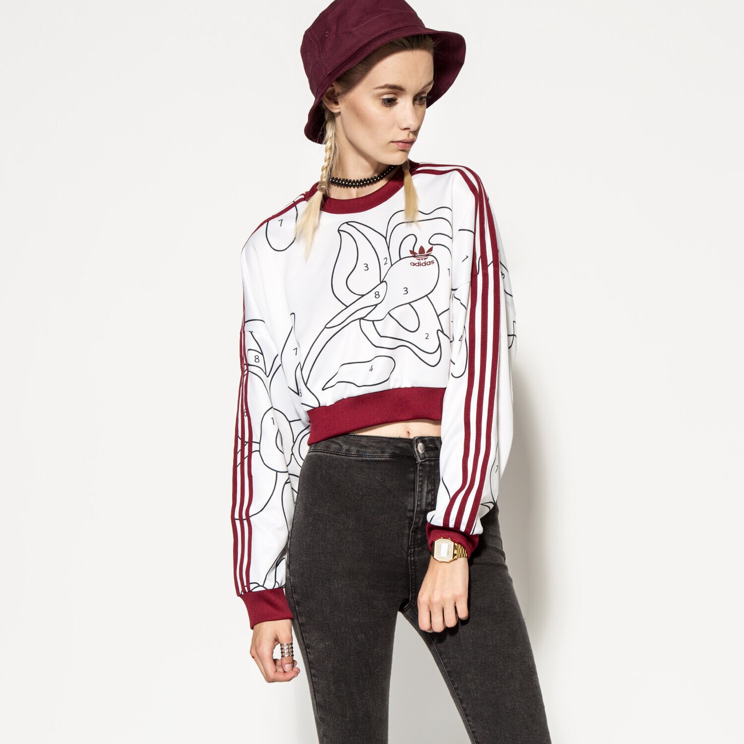 dámská mikina ADIDAS MIKINA RITA ORA AY7133 VÍCEBAREVNÁ