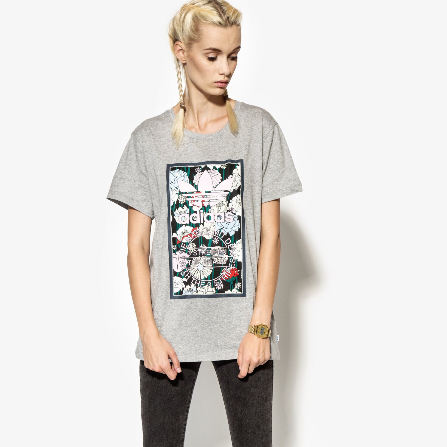 dámské tričko ADIDAS TRIČKO TL BF TEE AY6671 ŠEDÁ