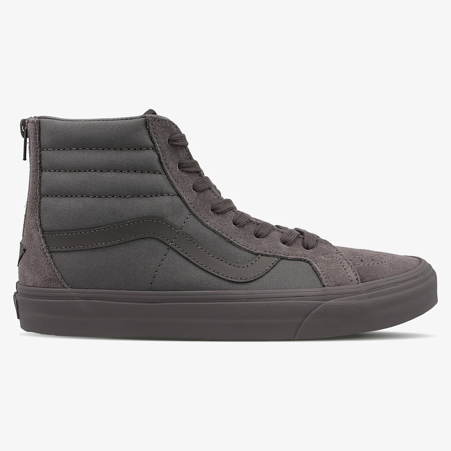 pánské skate boty (skateboardové) VANS SK8-HI REISSUE ZIP V004KYJUX ŠEDÁ