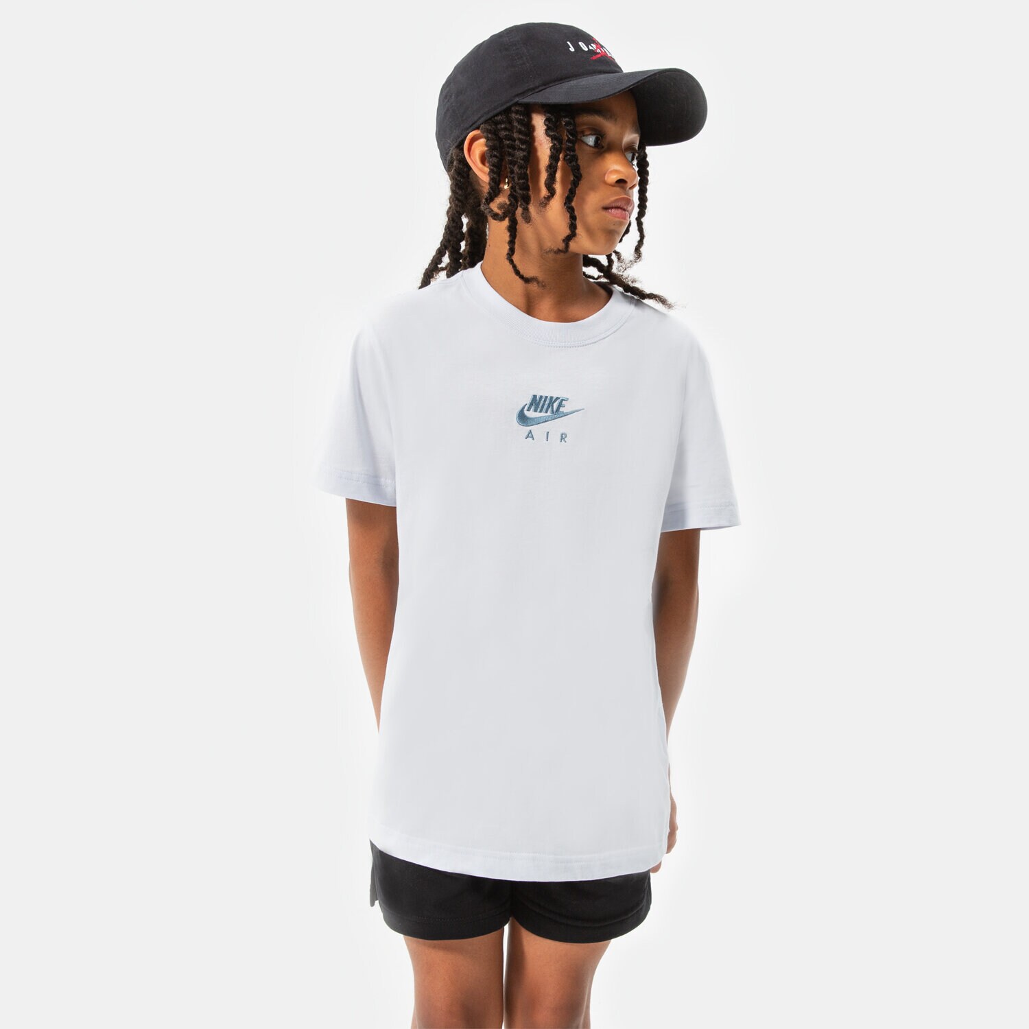 dětské tričko NIKE TRIČKO G NSW TEE NIKE AIR BF GIRL DO1341-085 MODRÁ